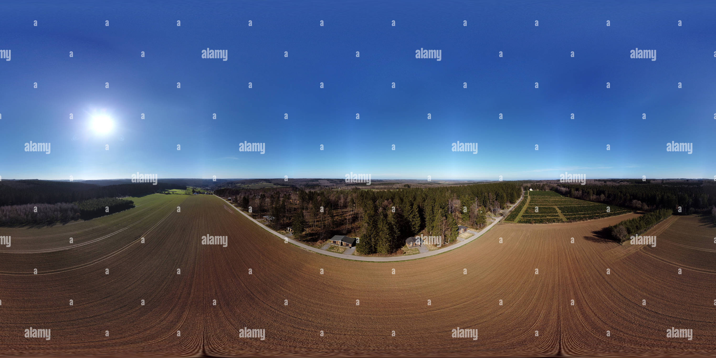 360° view of Holiday village Vencimont Alamy
