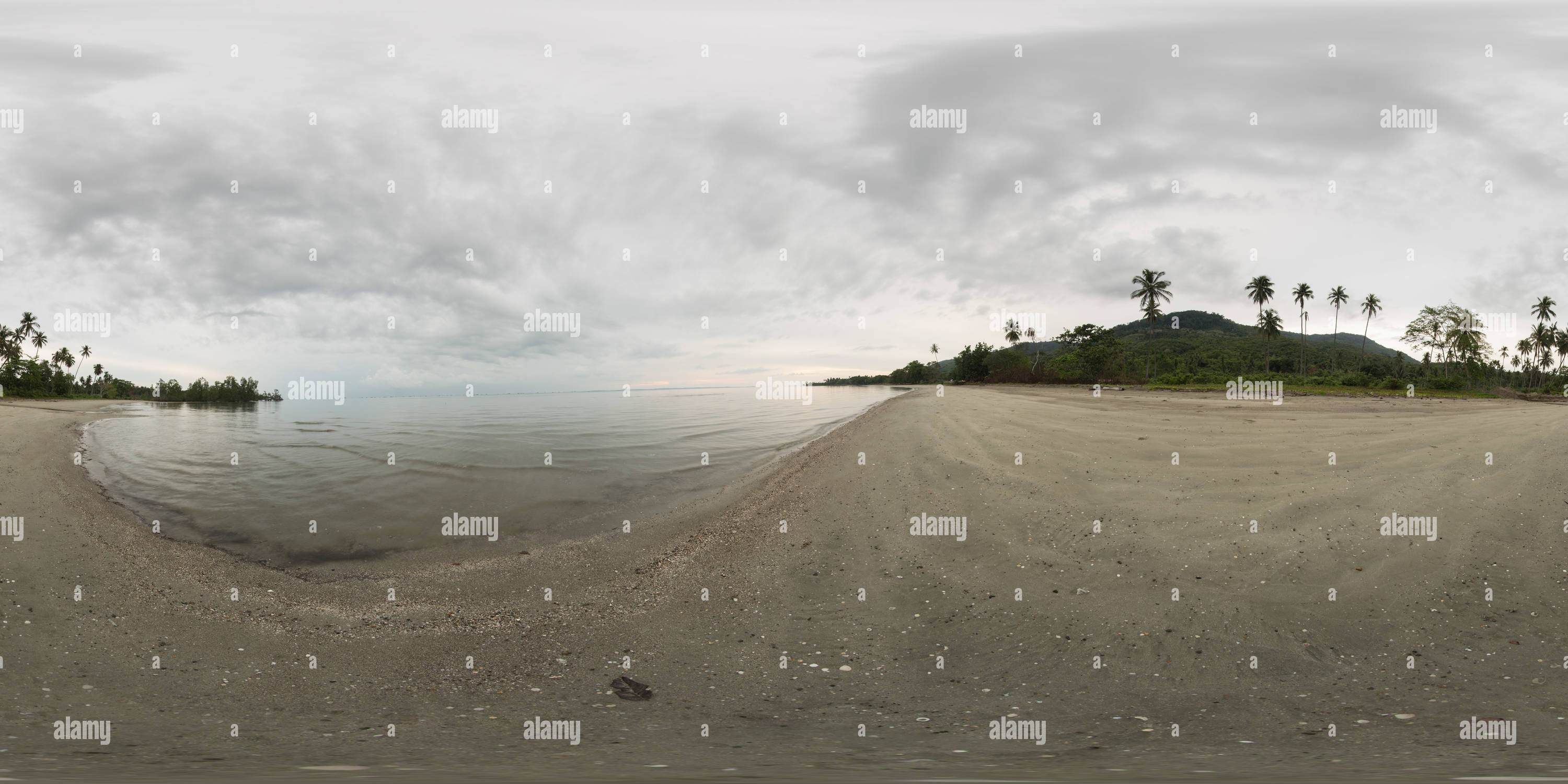 360° view of Gedambaan Beach, Sarang Tiung, Kotabaru, South Borneo - Alamy