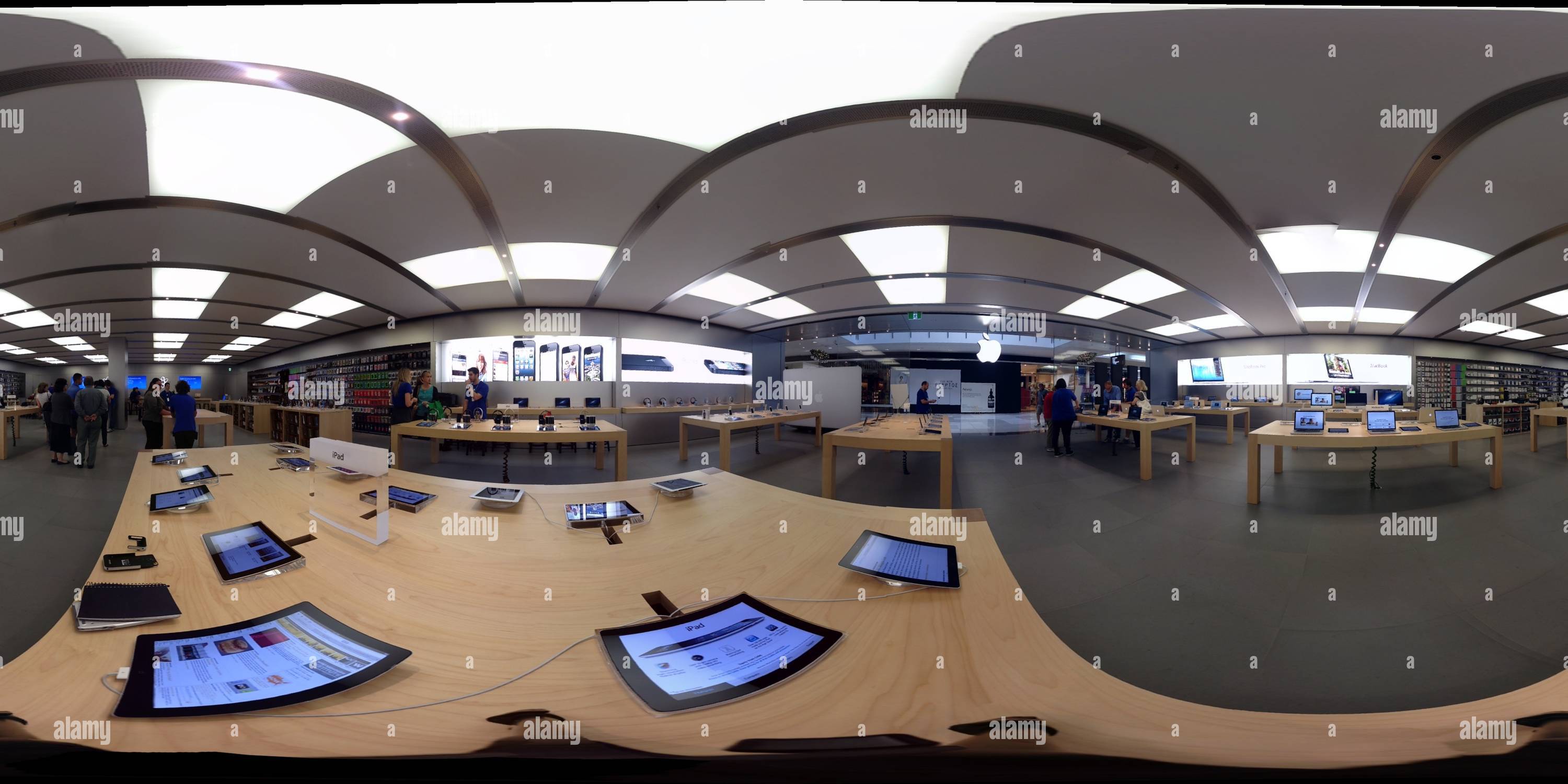 360 degree panoramic view of Apple store Carindale