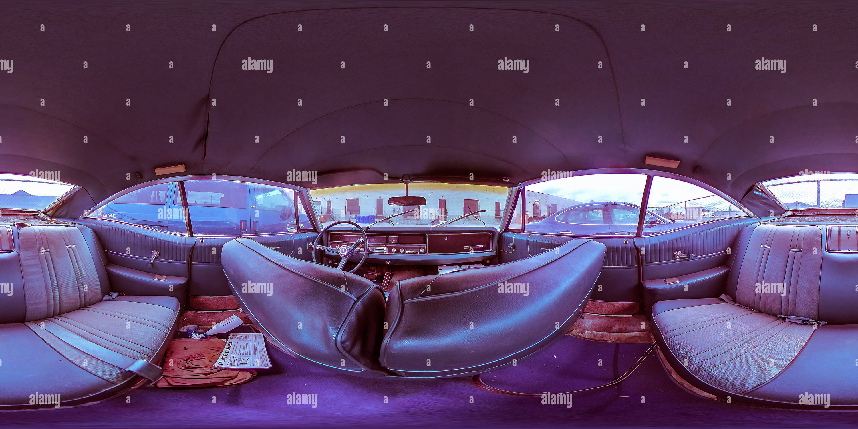 360 degree panoramic view of Pontiac Parisienne Coupe Interior (Approx. 1966)