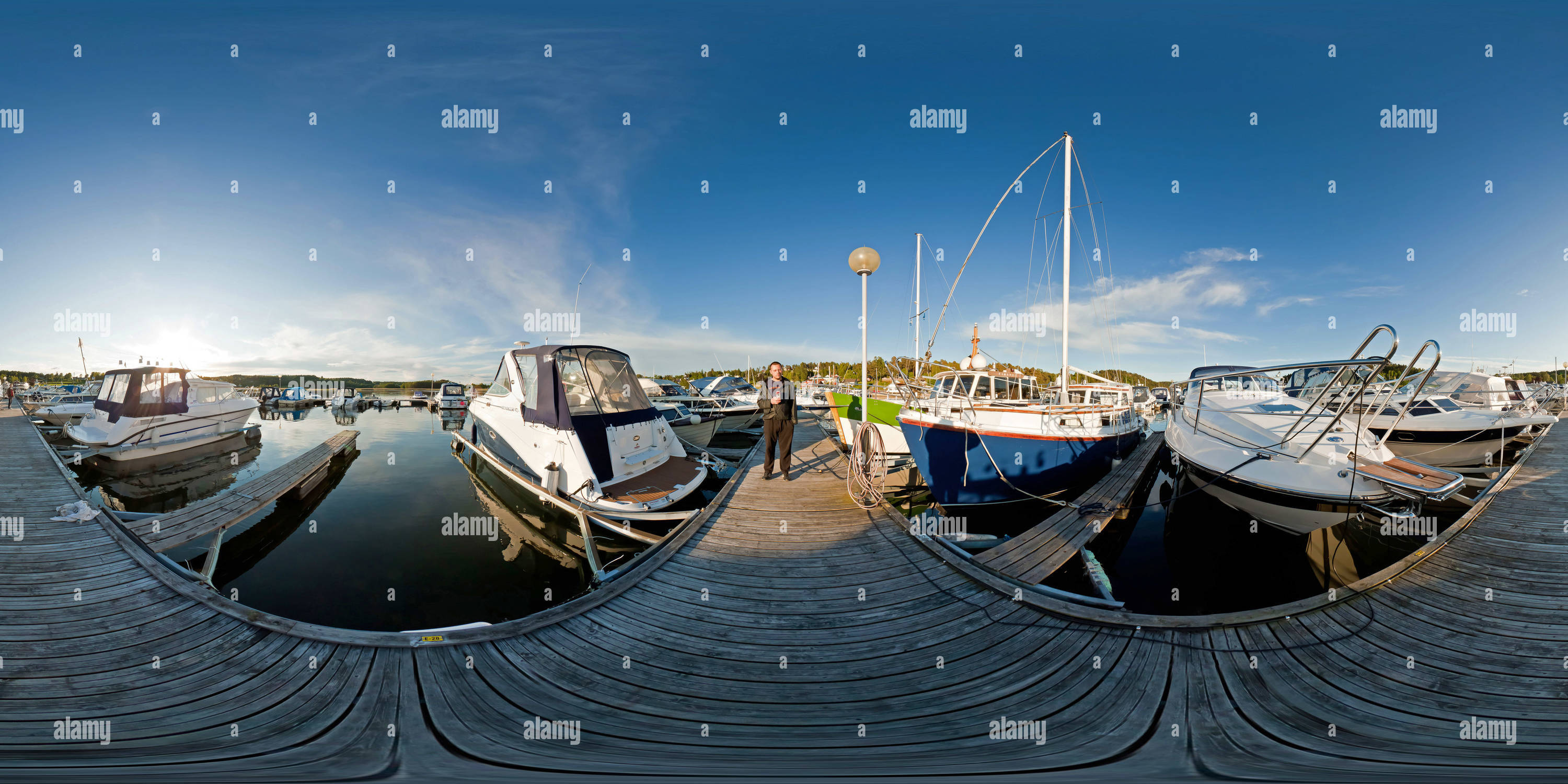 360° view of Port of Høysand - Alamy