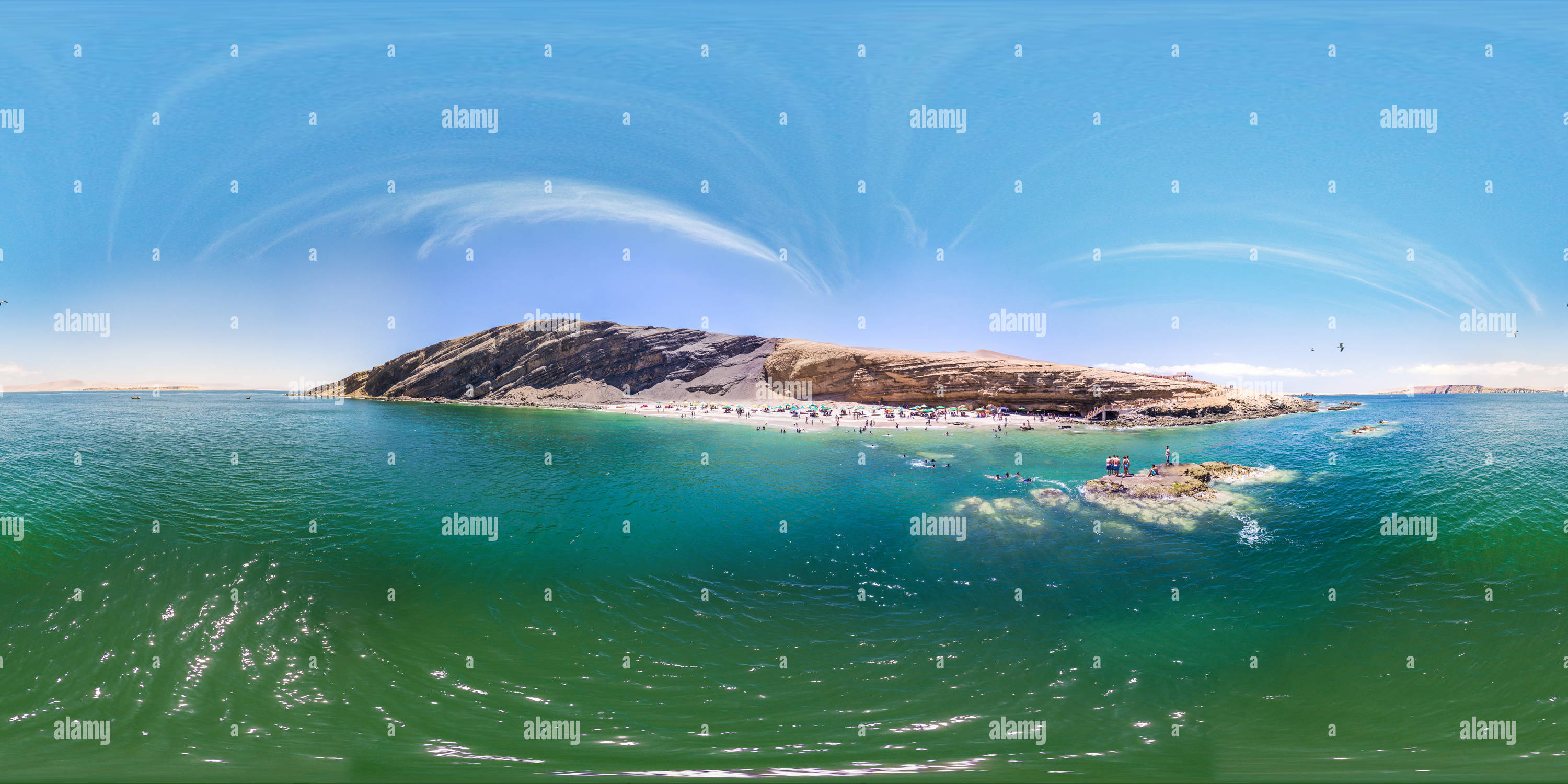 360 degree panoramic view of Playa La mina