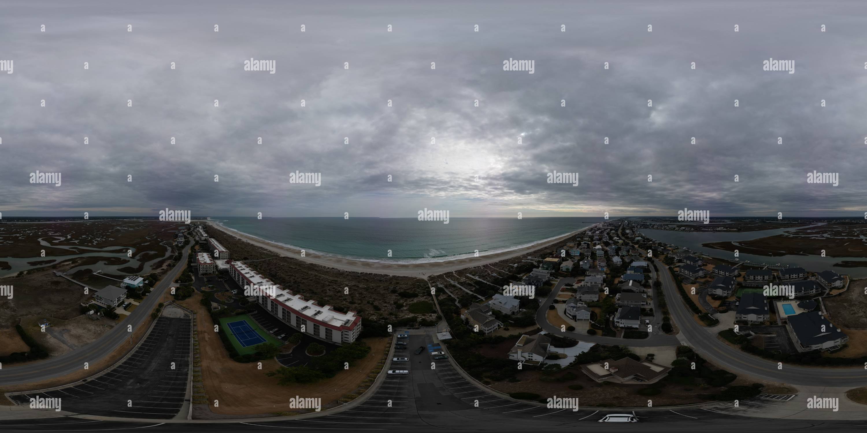 360° view of Above the parking lot in North Wrightsville Beach, NC in