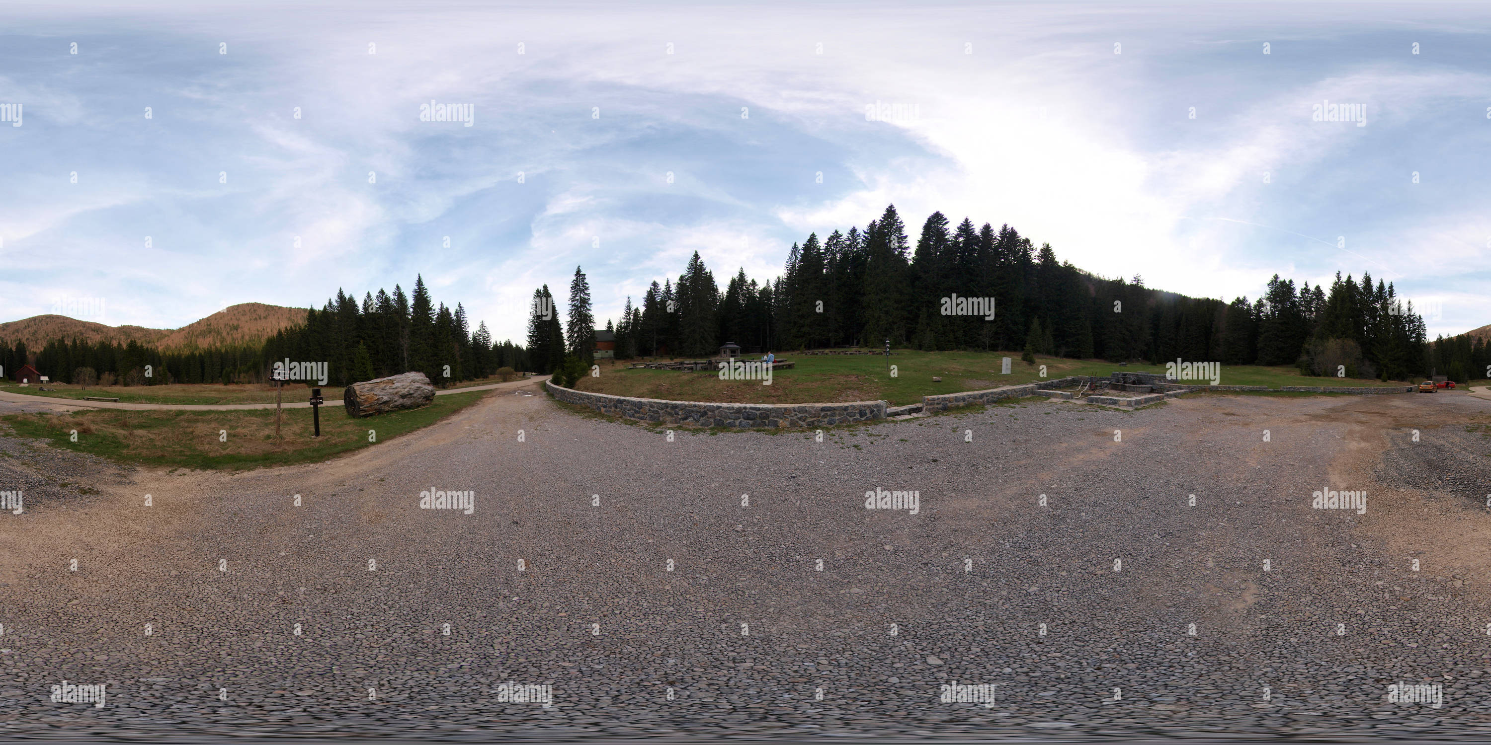 360° view of Cental Velebit - Štirovača valley - Alamy