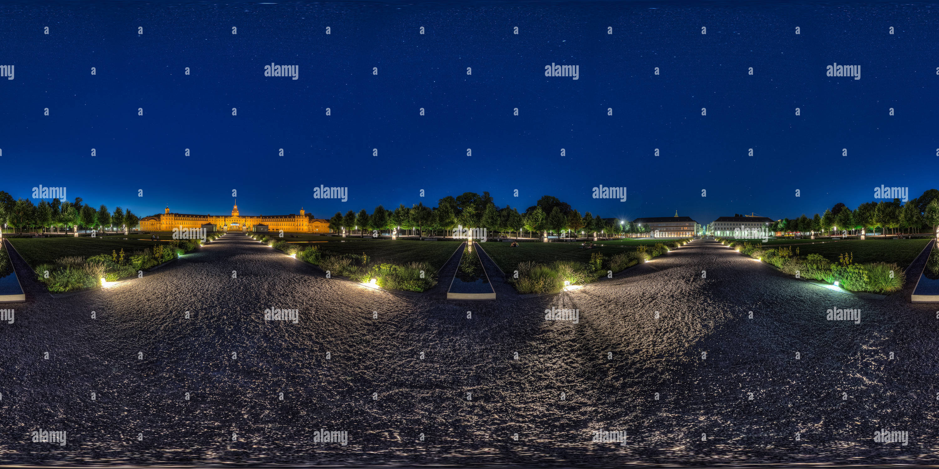 360° view of Castle Karlsruhe Germany - Alamy
