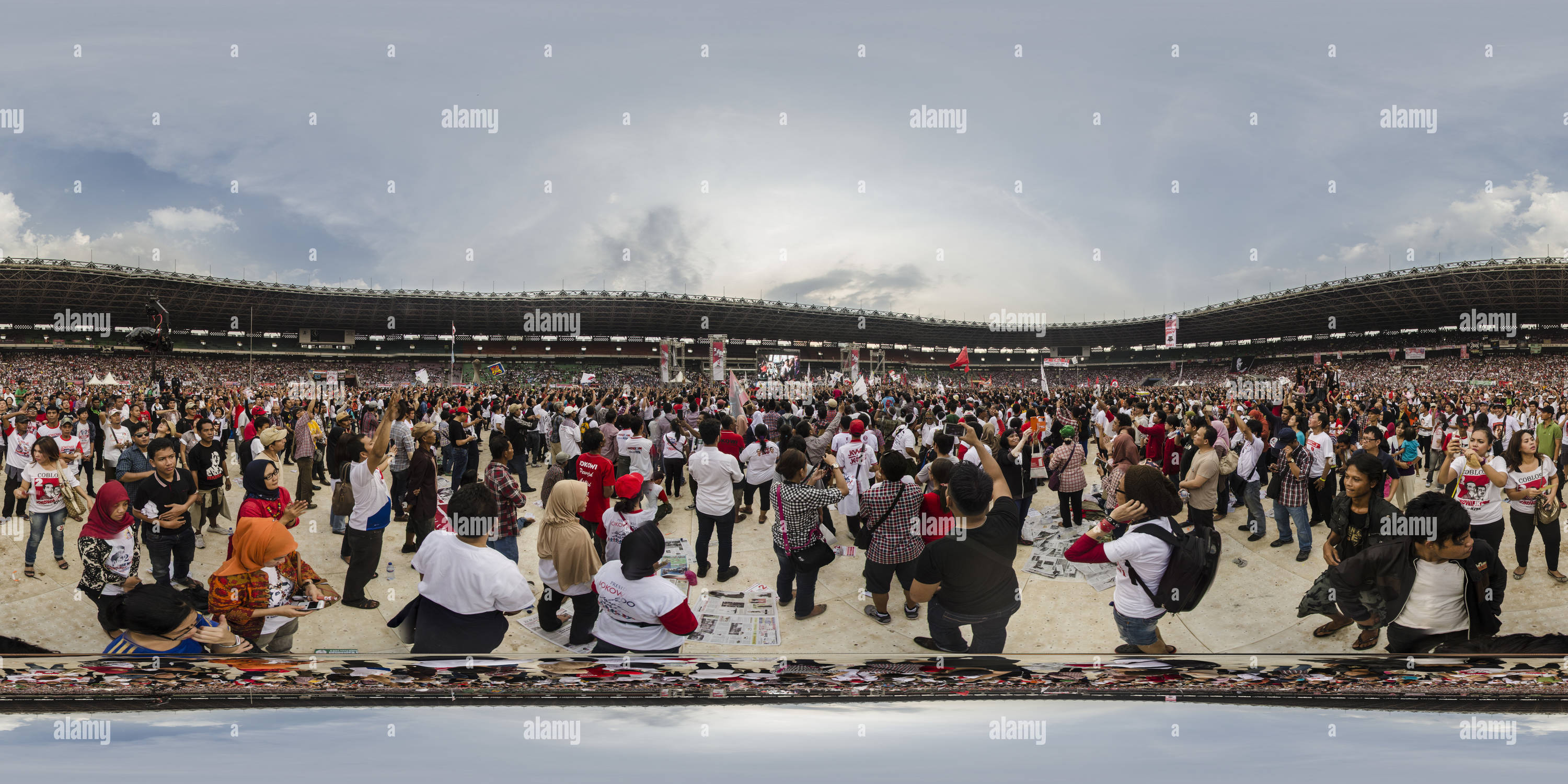 360 degree panoramic view of Gelora Bung Karno - Konser