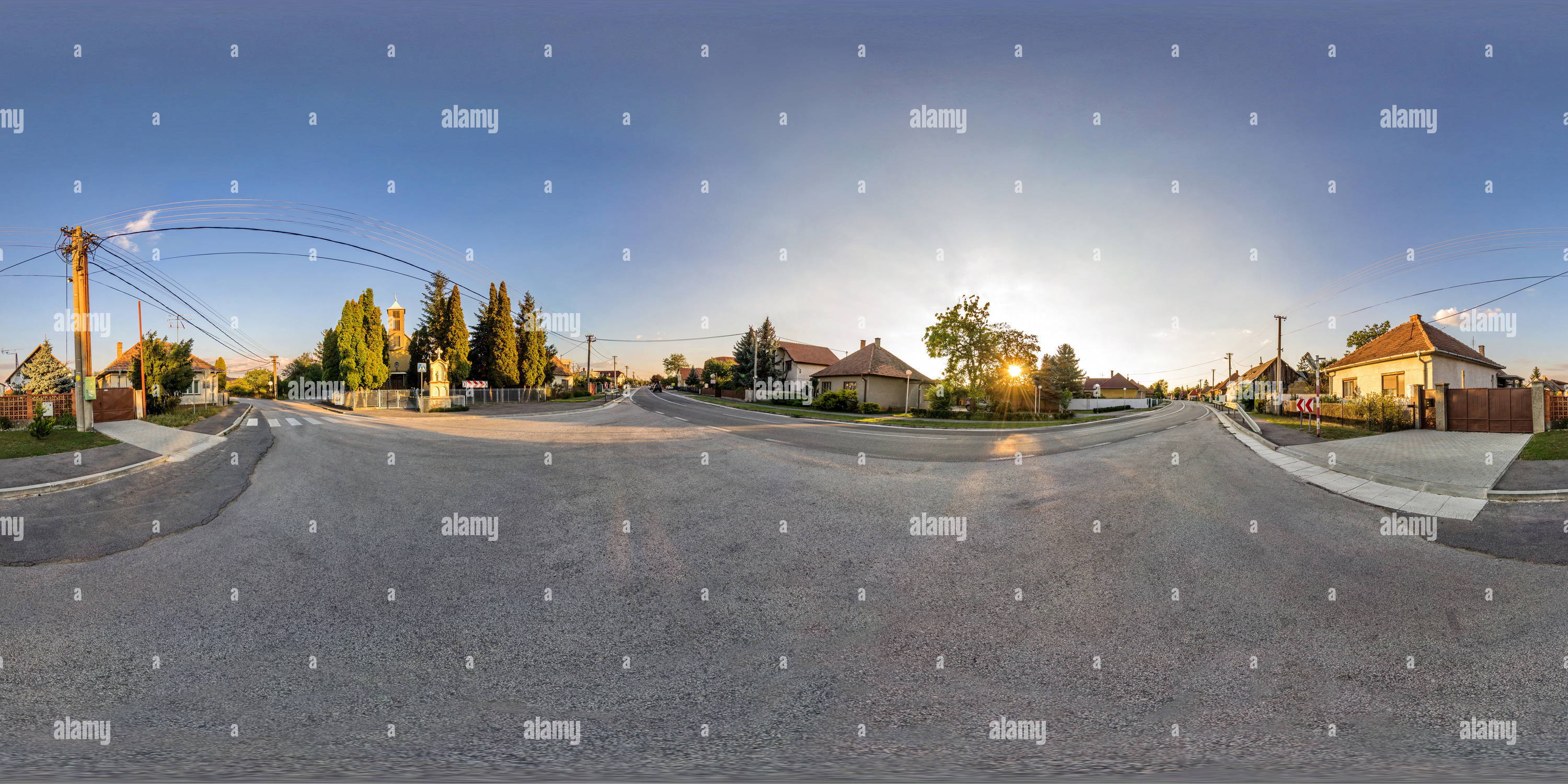 Hrubya 360° view of The church in the village of Hruby Sur - Alamy