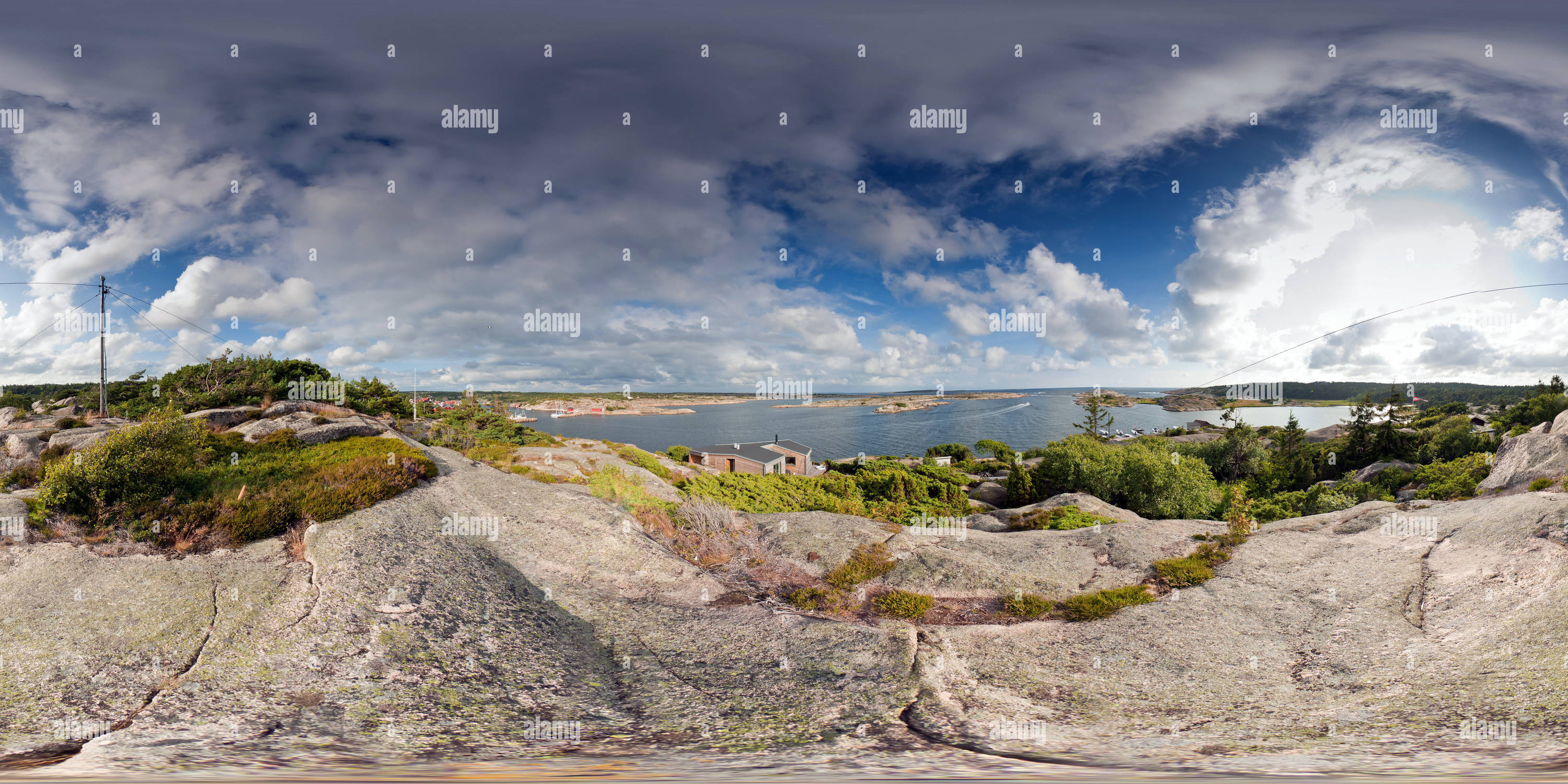 360° view of Vesteroy island, Utgard - Alamy