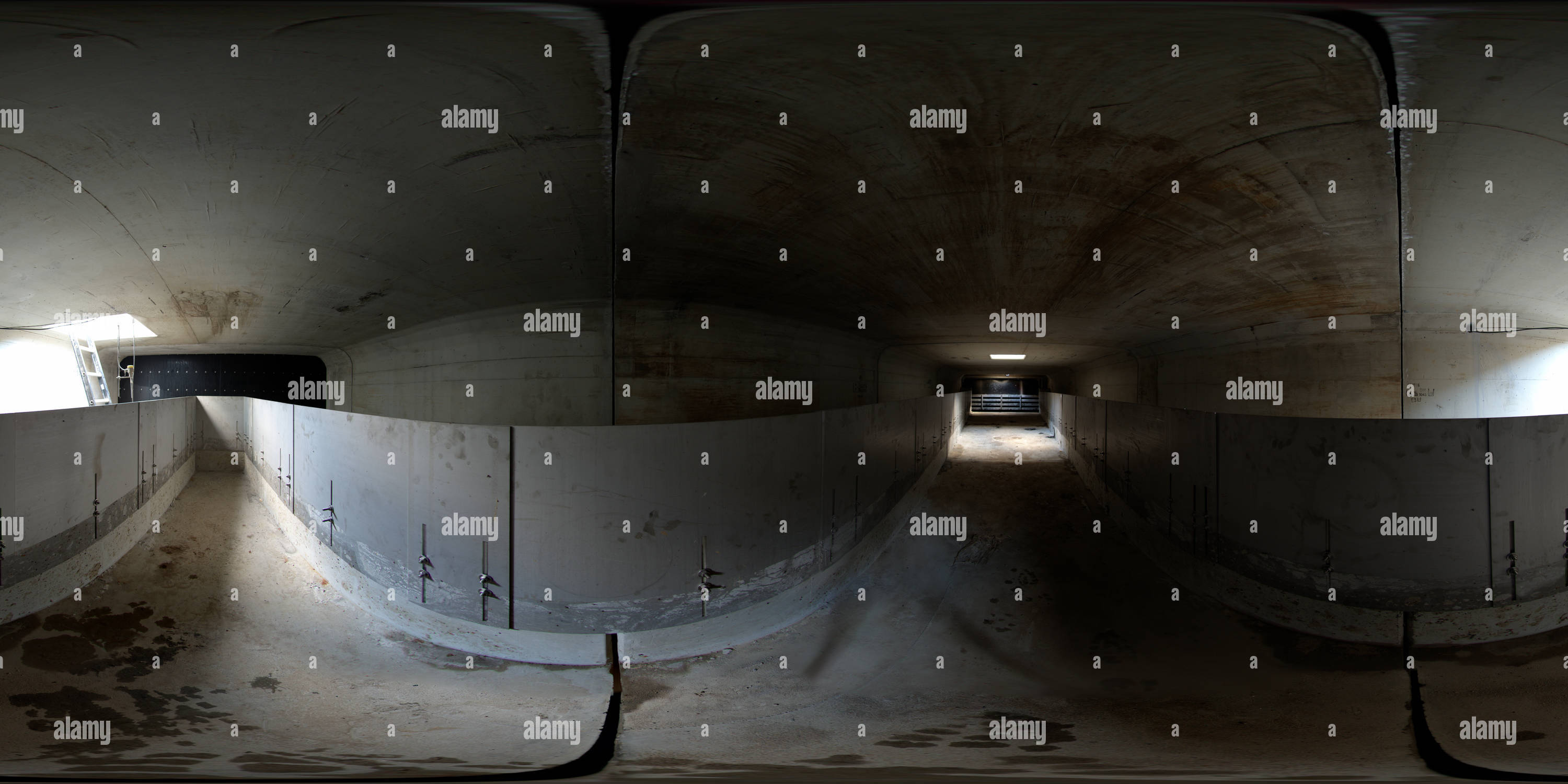 360° view of Inside a sewer 4 - Alamy