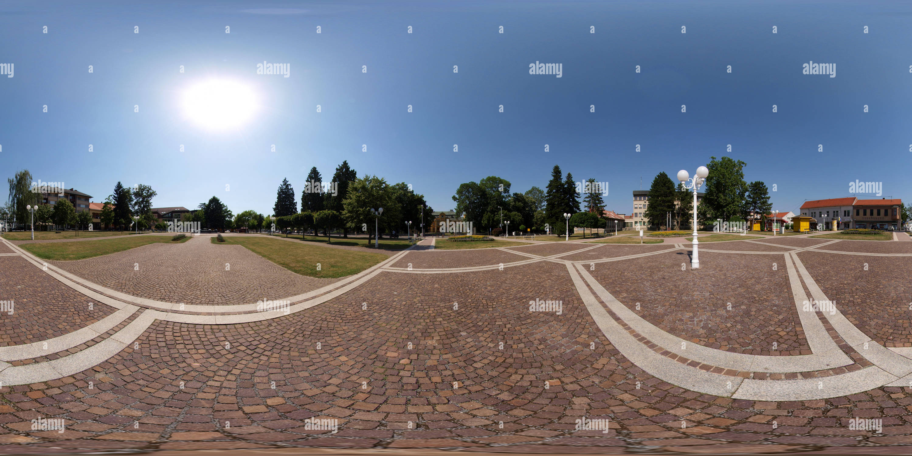 360° view of Našice town square - Alamy