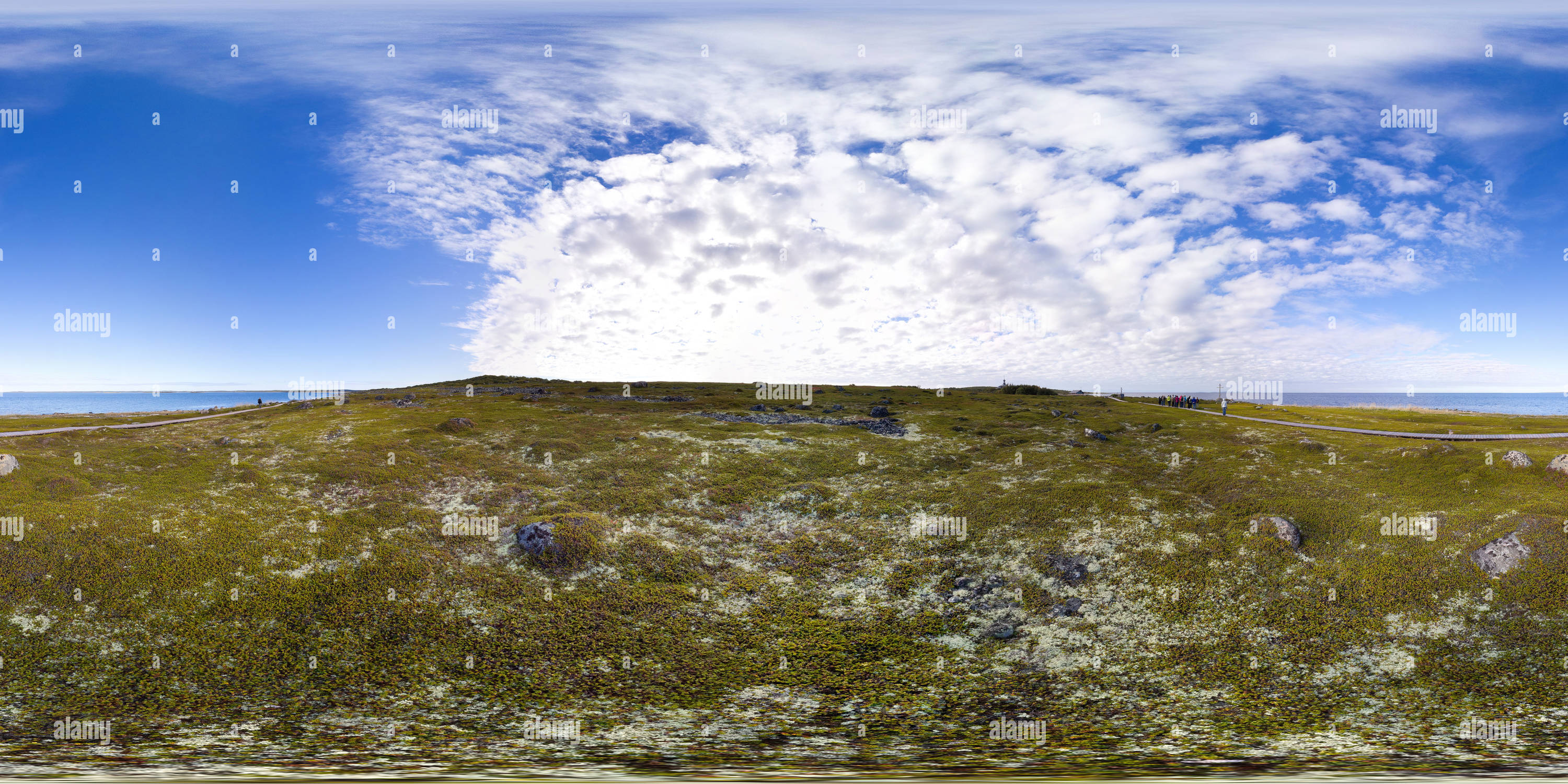 360 degree panoramic view of Соловецкий остров. Большой Заяцкий остров. (Solovetsky Island. Zayatskiy island)