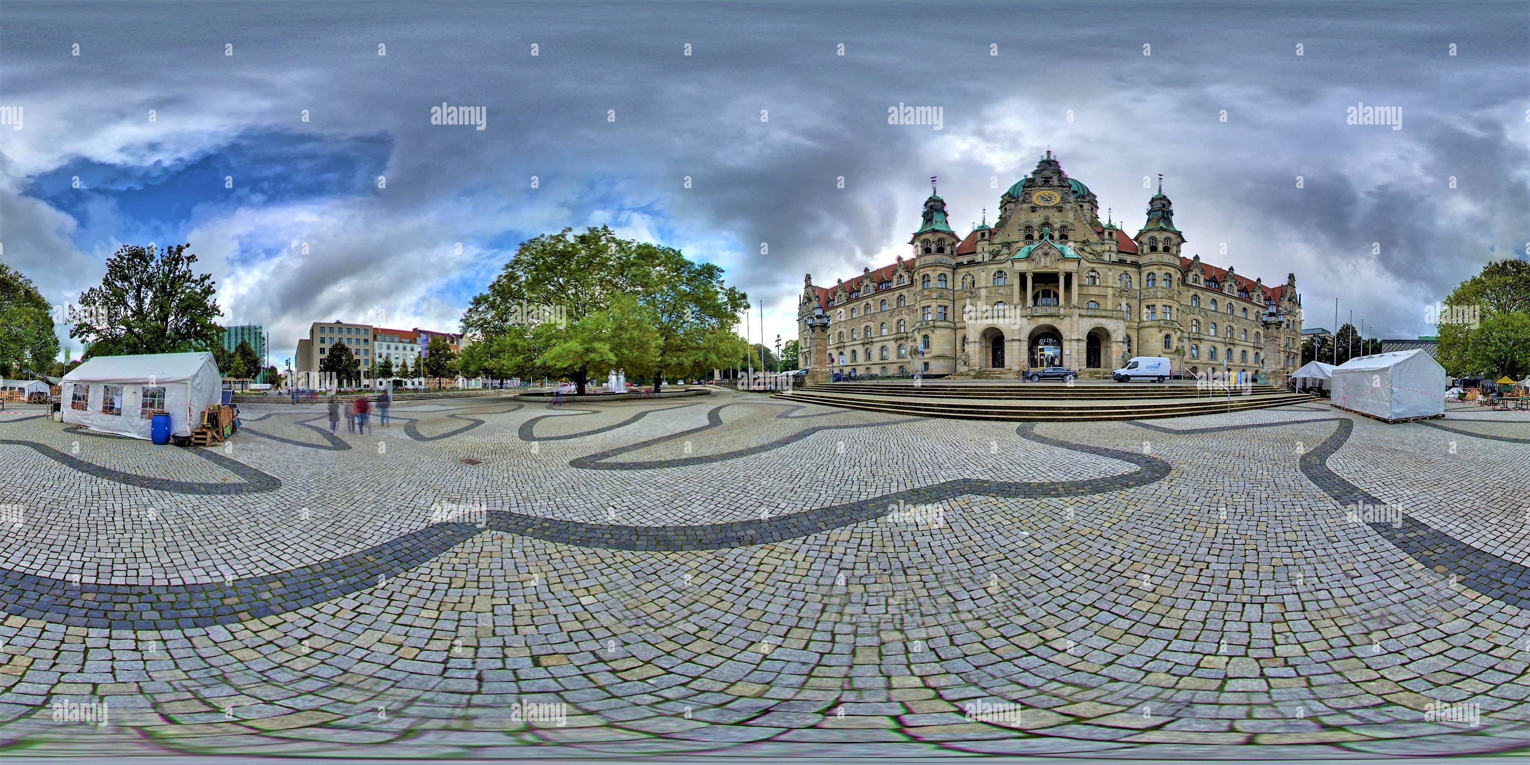 360° view of Hannover New City Hall, Germany - Alamy
