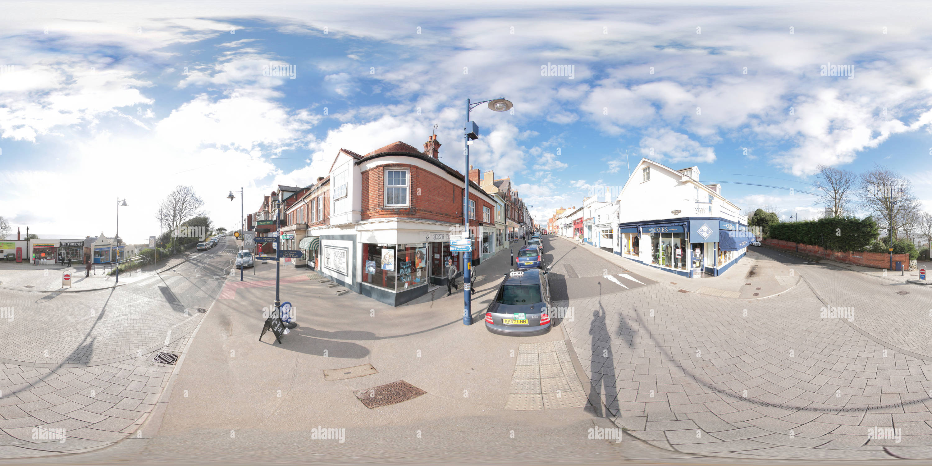 360° view of Felixstowe end of the road Alamy
