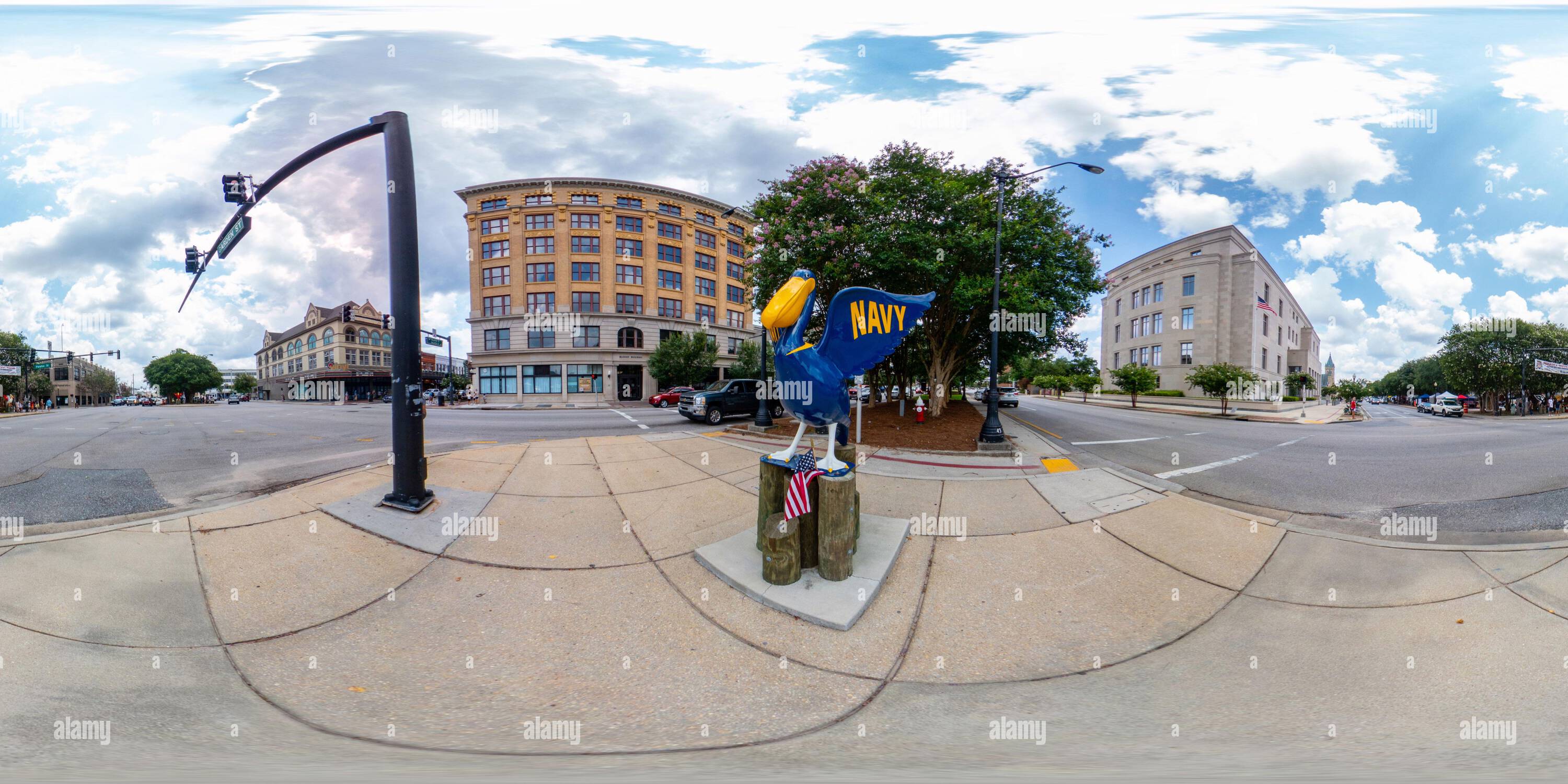 360° view of Pensacola, FL, USA July 21, 2023 360 equirectangular