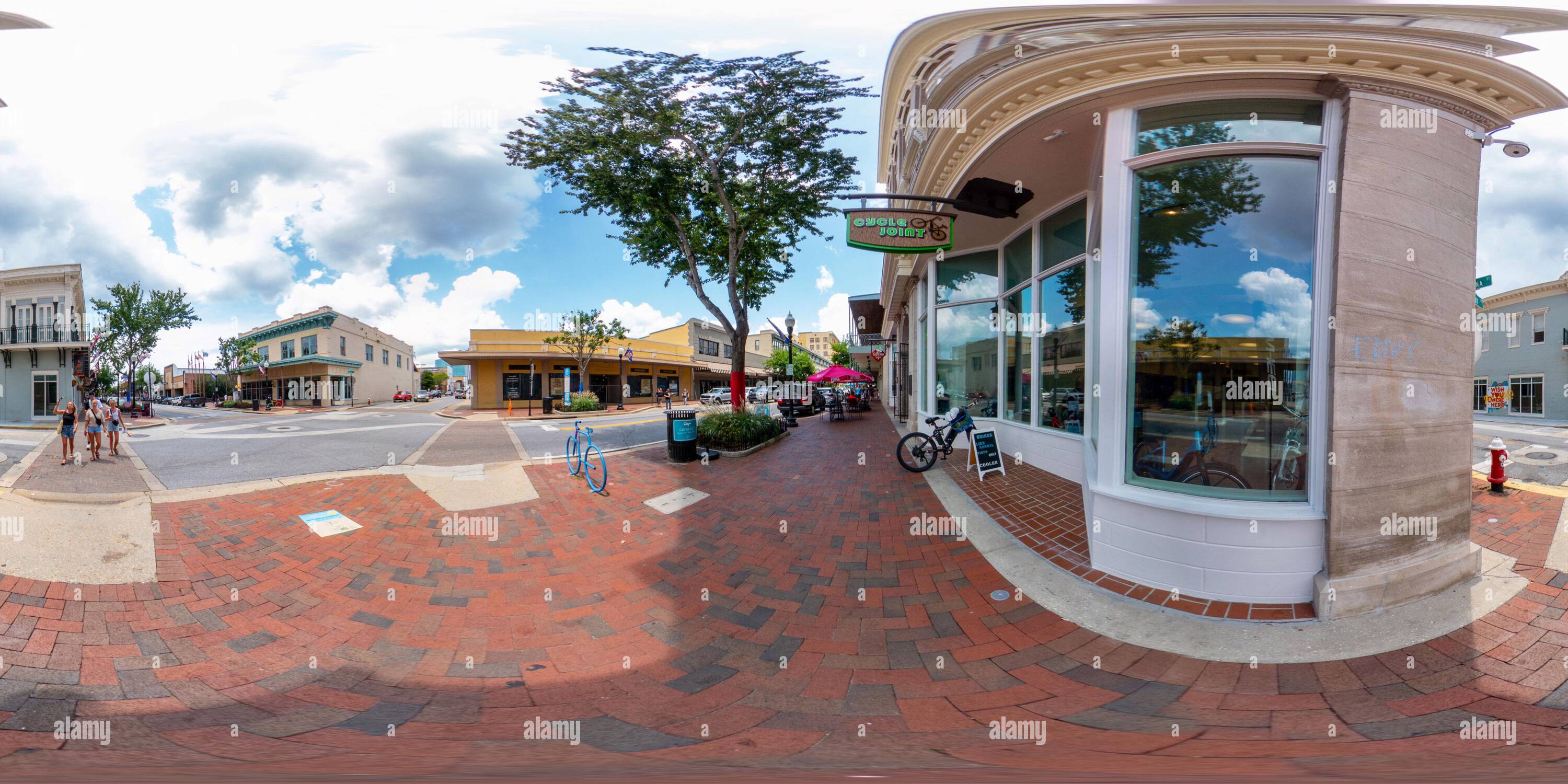 360° view of Pensacola, FL, USA July 21, 2023 360 equirectangular