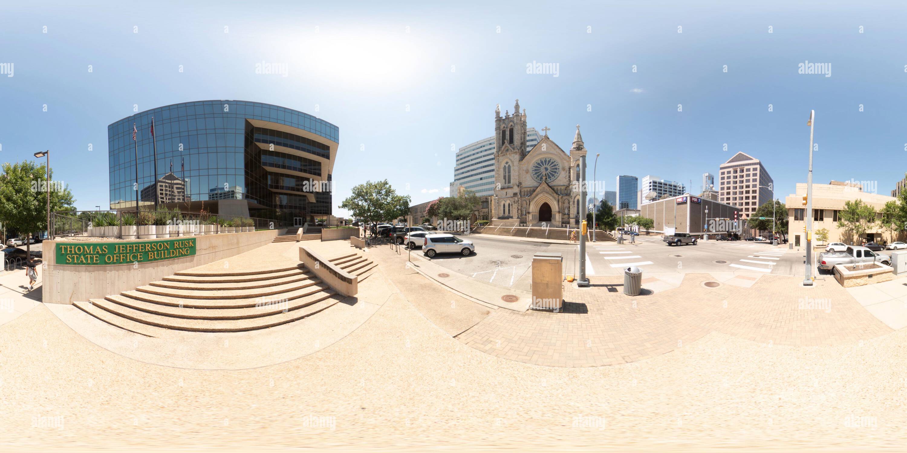 360° view of Austin, TX, USA - July 24, 2023: 360 equirectangular photo ...