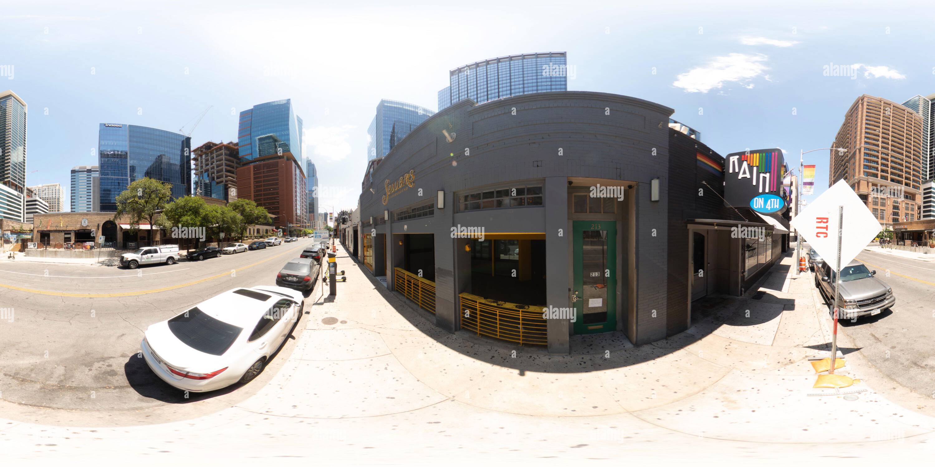 360° view of Austin, TX, USA - July 24, 2023: 360 equirectangular photo ...