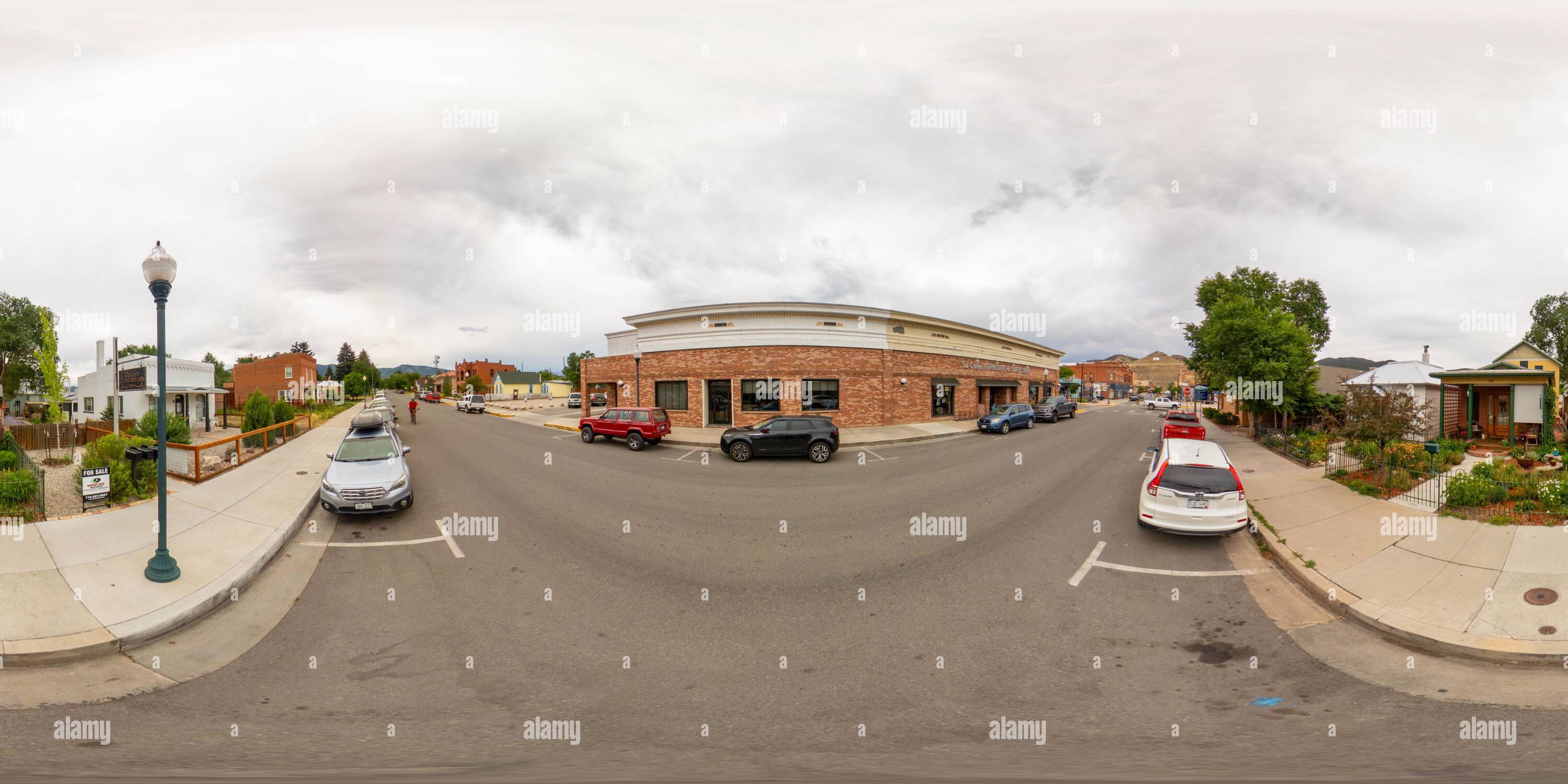 360° view of Salida, CO, USA July 27, 2023 360 equirectangular