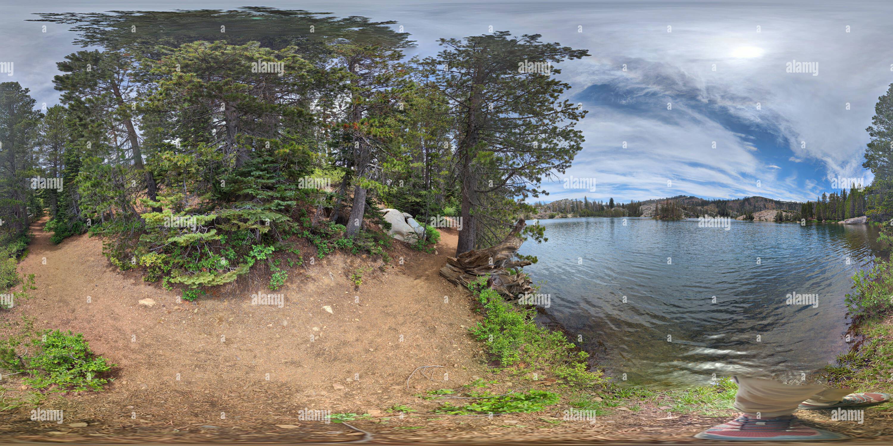 360 degree panoramic view of 360 Photo sphere taken with a Google Pixel 7 Pro, Taken at Island Lake in Tahoe National Forest