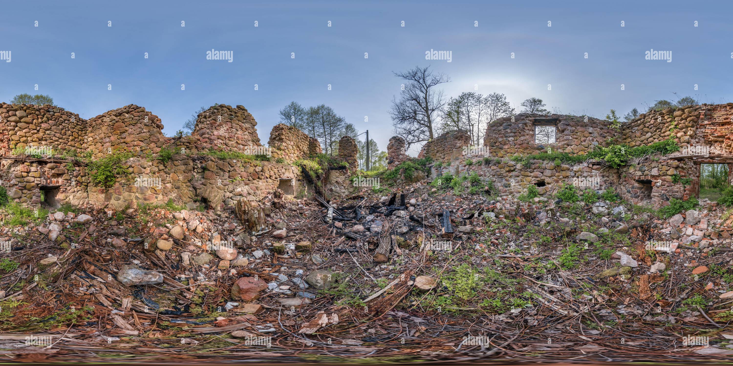 Equirectangular Stone 360° view of full seamless spherical hdri panorama 360 degrees angle ...