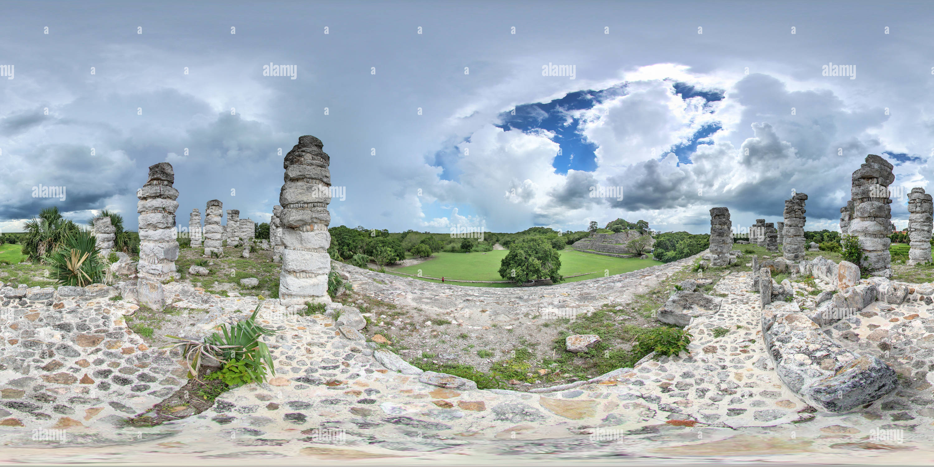360 degree panoramic view of Zona Arqueológica Aké