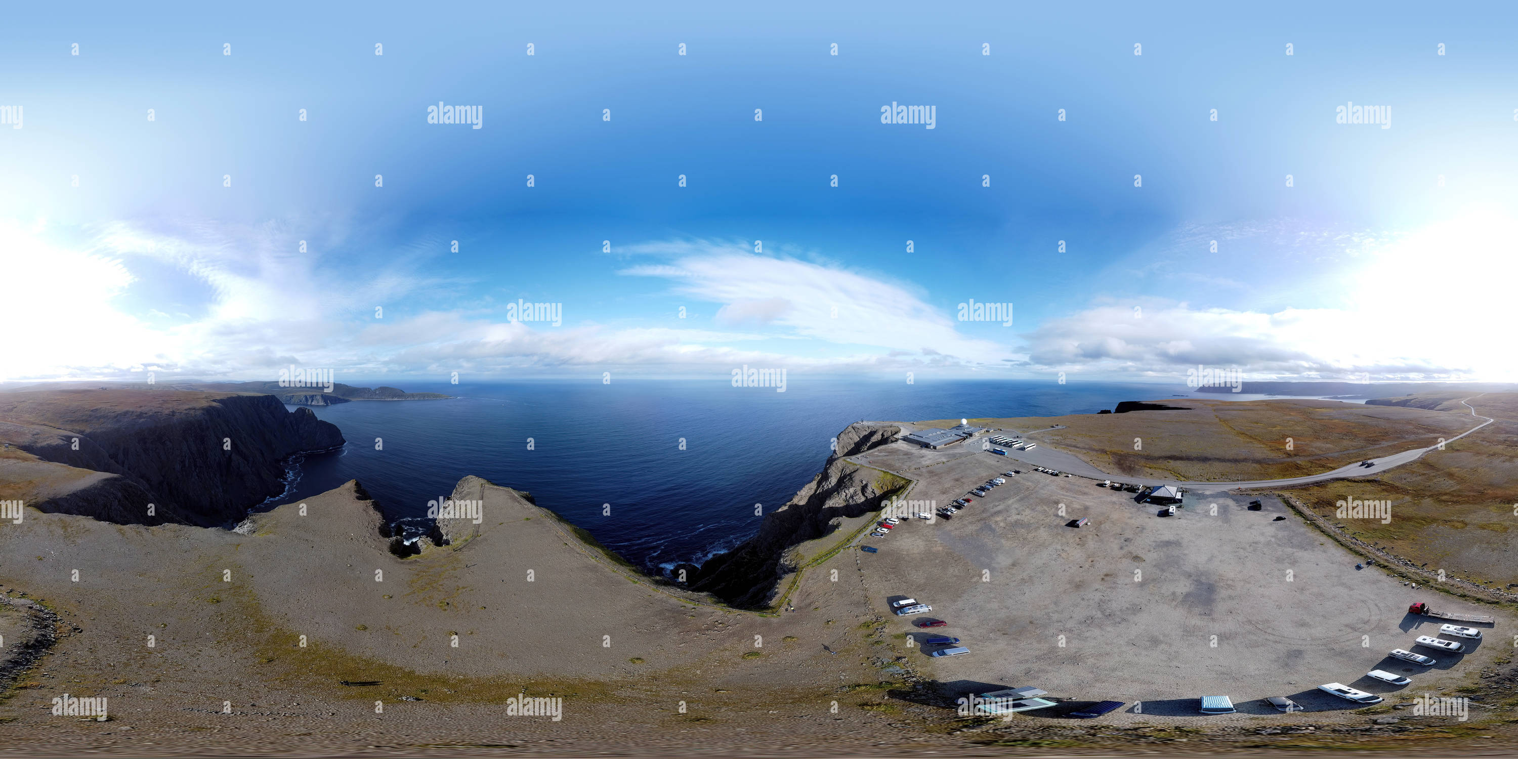 360 degree panoramic view of North Cape, Norway