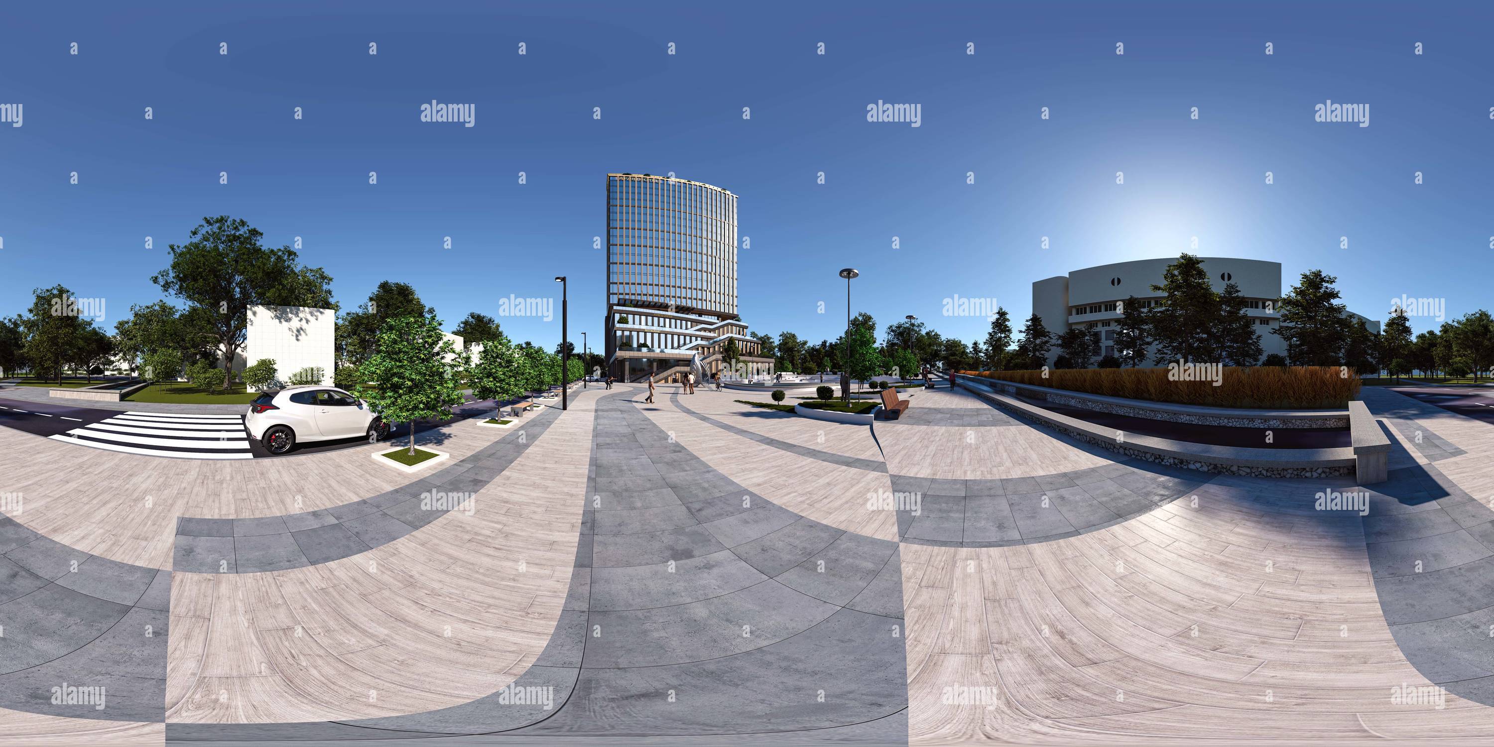 360 degree panoramic view of Projected Building