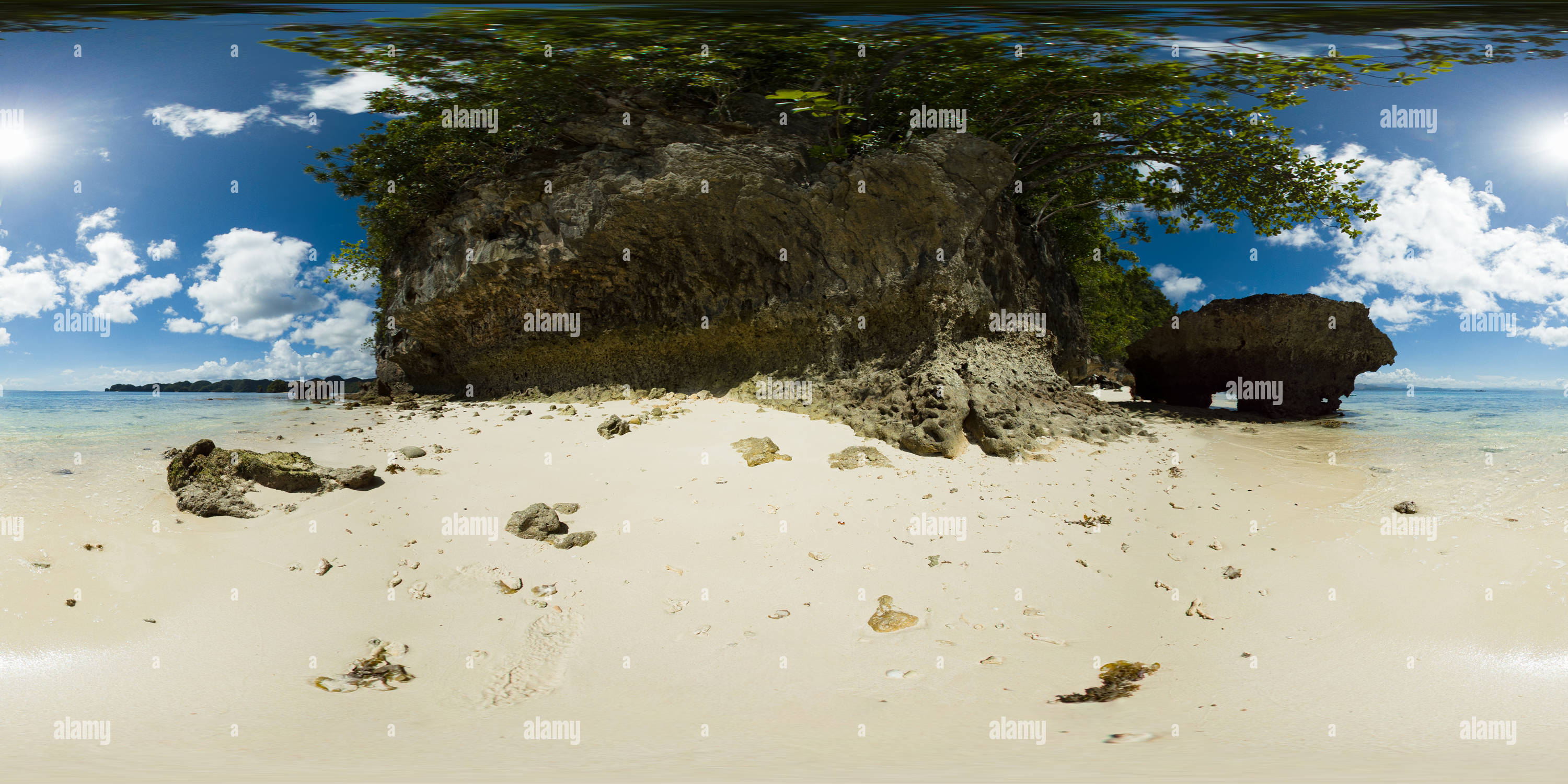 360° view of White Sand Beach in Sohoton, Bucas Grande. Surigao del ...