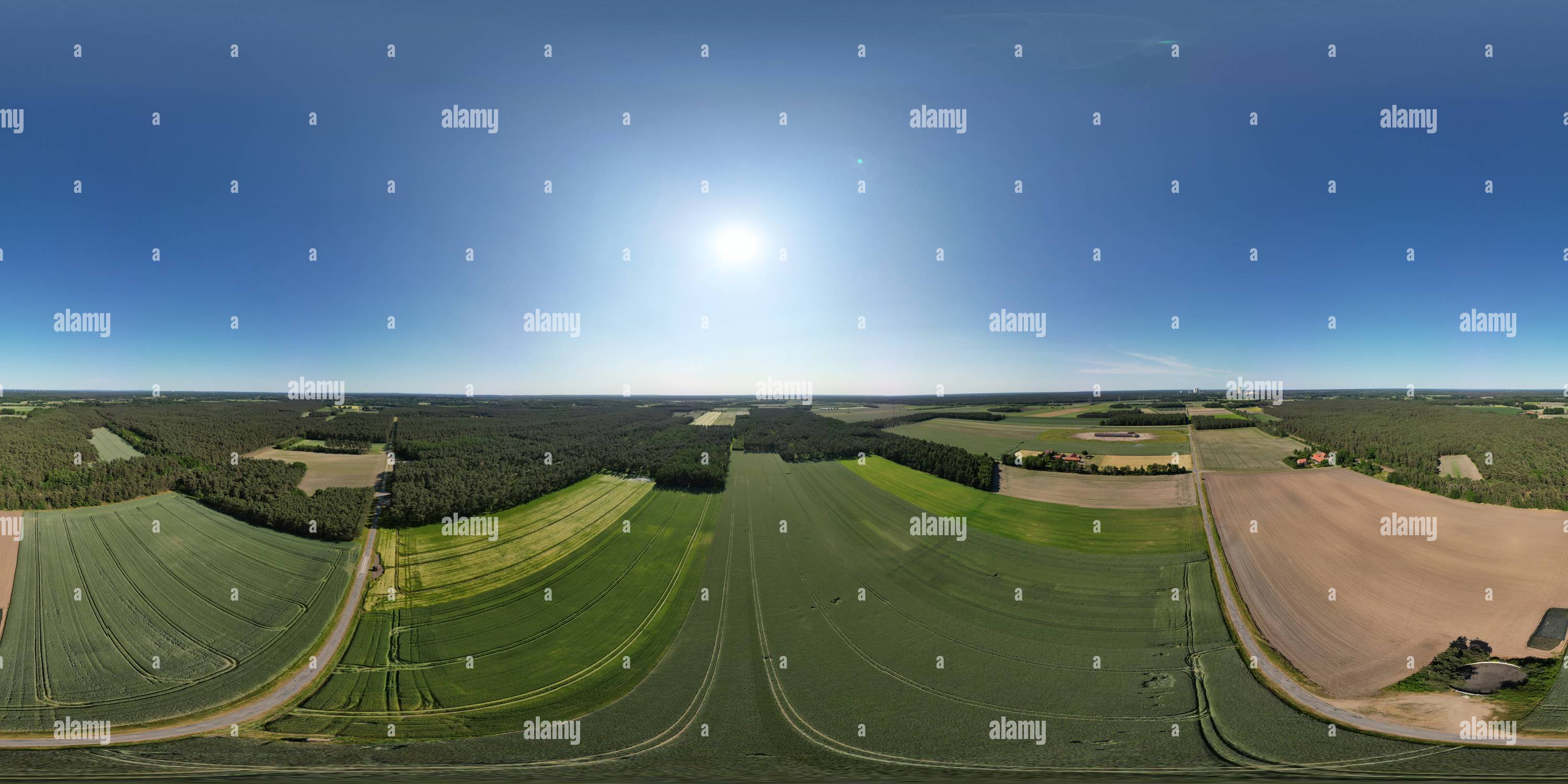 360° view of Fields between Emsbüren and Elbergen Alamy