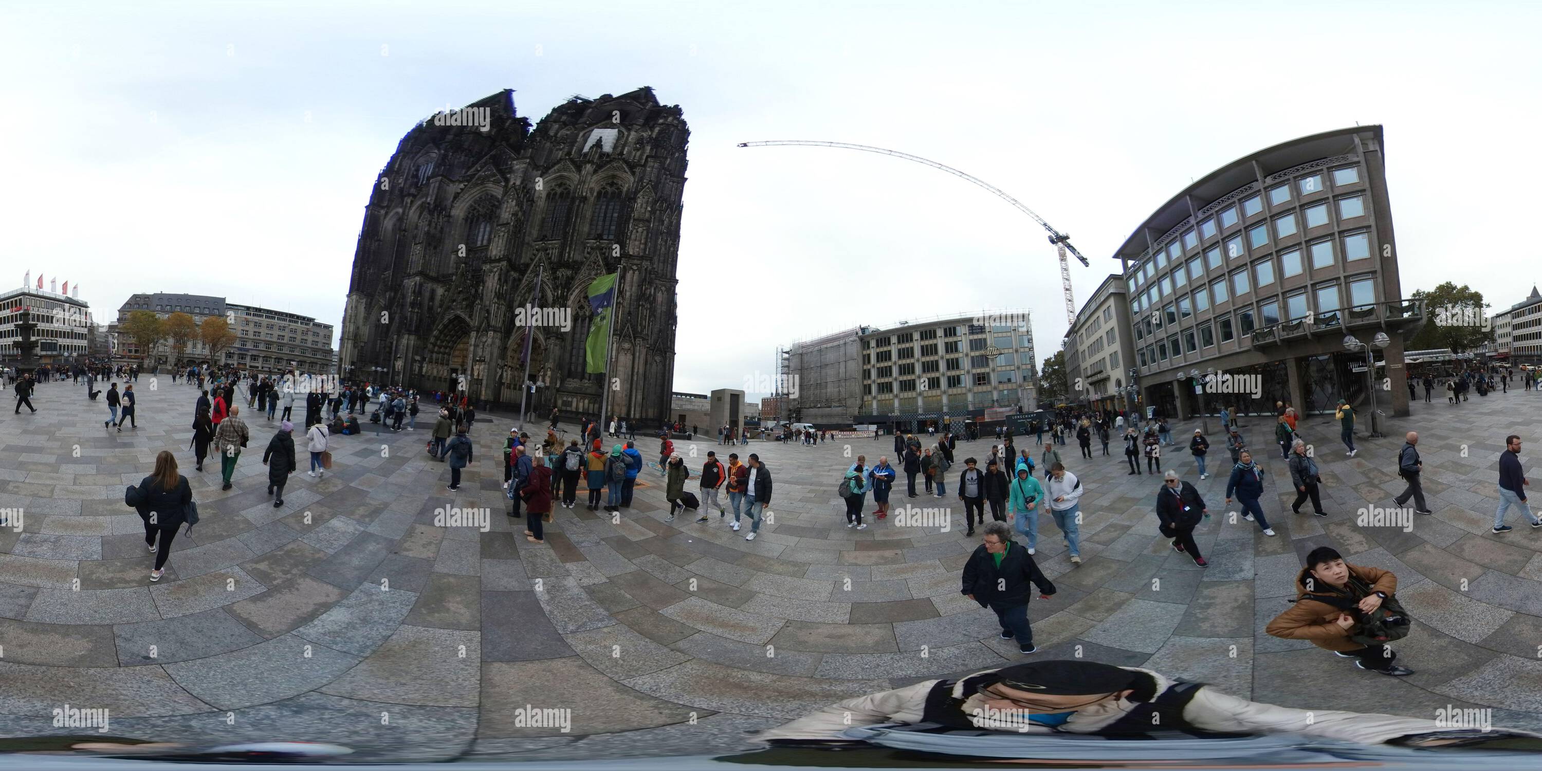 360° view of Germany Cologne Historical Gothic Ancient Cathedral church ...