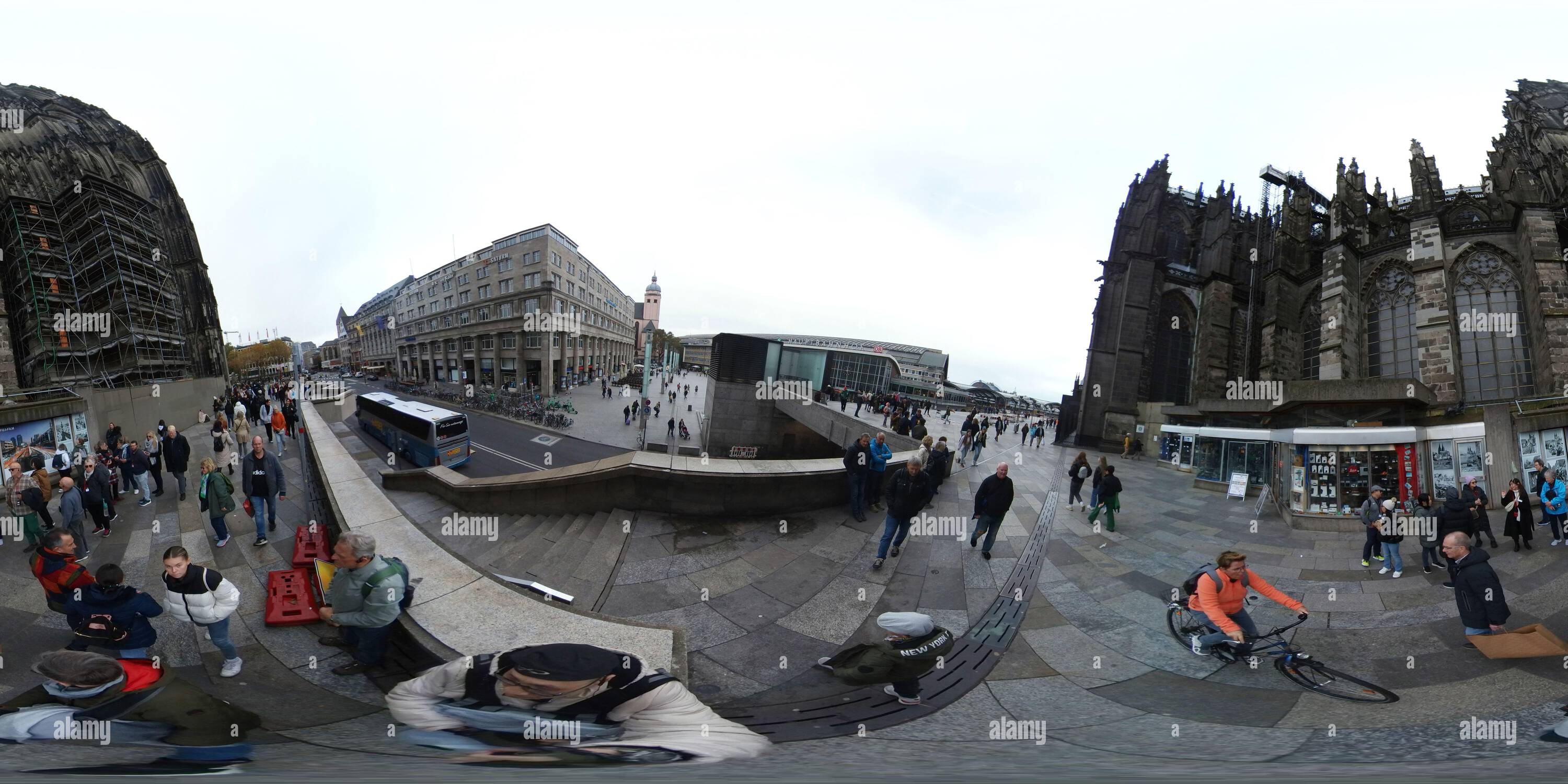 360° view of Germany Cologne Historical Gothic Ancient Cathedral church ...