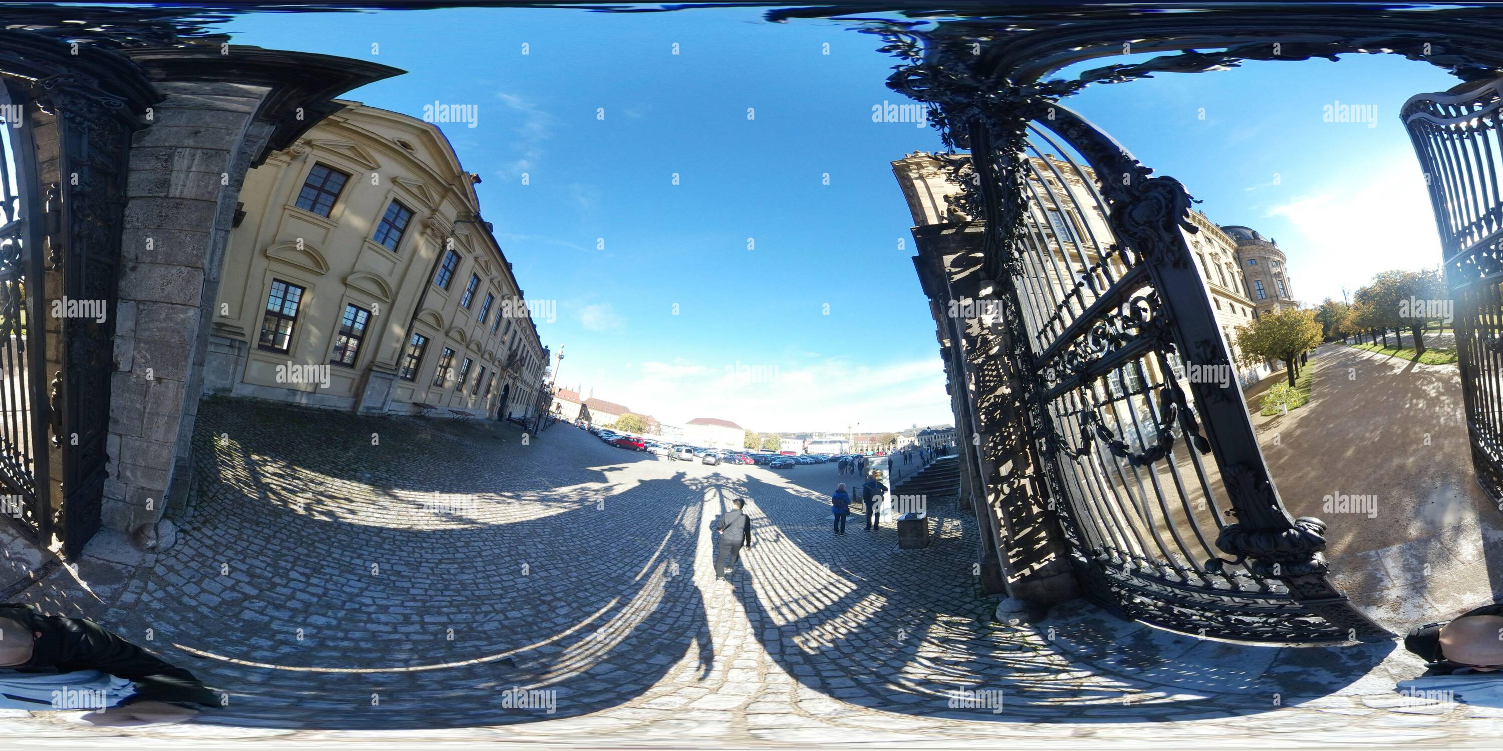 360° view of Germany Wurzburg UNESCO world heritage Bishop residence ...