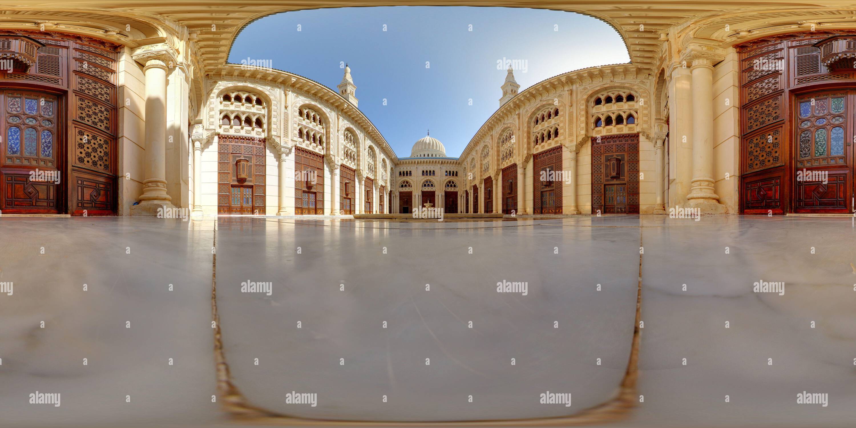 360 degree panoramic view of Emir Abdelkader Mosque, Constantine, Algeria (8 of 13)