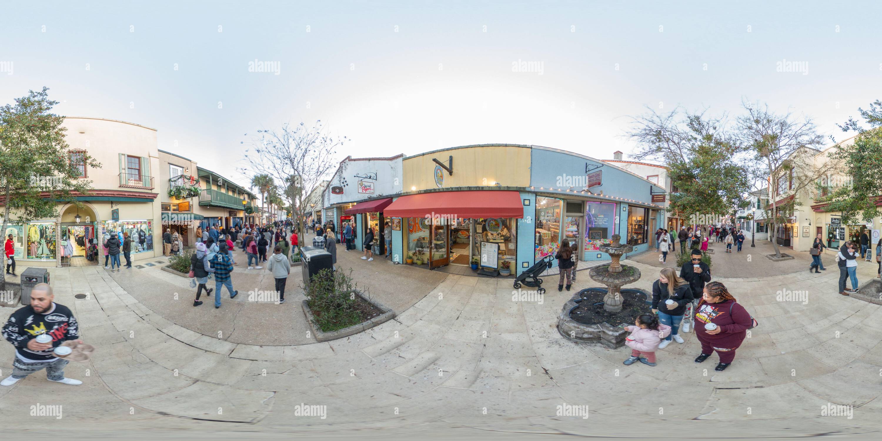 360 View Of St Augustine FL USA January 20 2024 360   St Augustine Fl Usa January 20 2024 360 Equirectangular Panorama St Augustine Florida Usa St George Street 2WE5H4H 