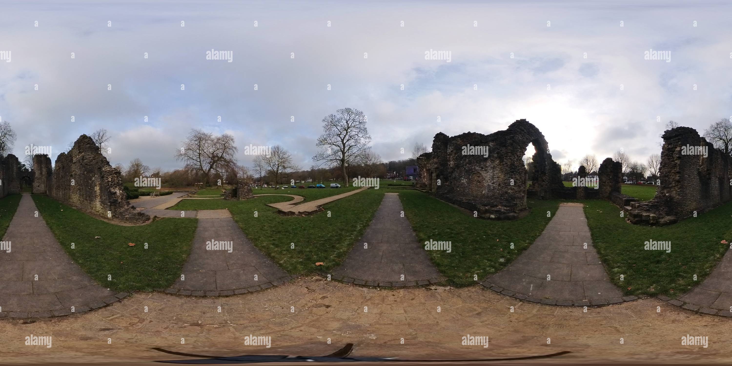 360° view of St. James's Priory ruins Dudley - Alamy