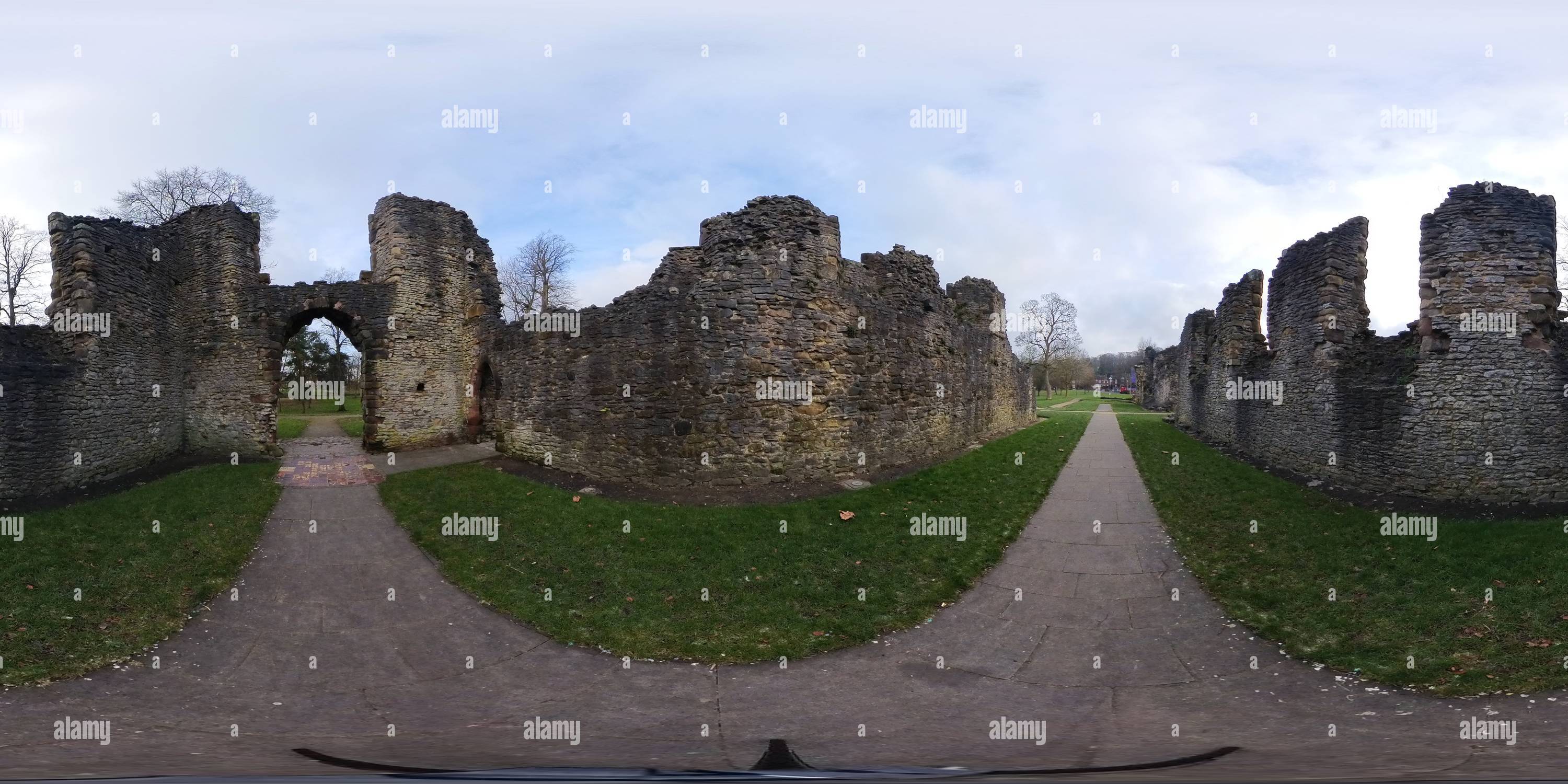 360° view of St. James's Priory ruins Dudley - Alamy