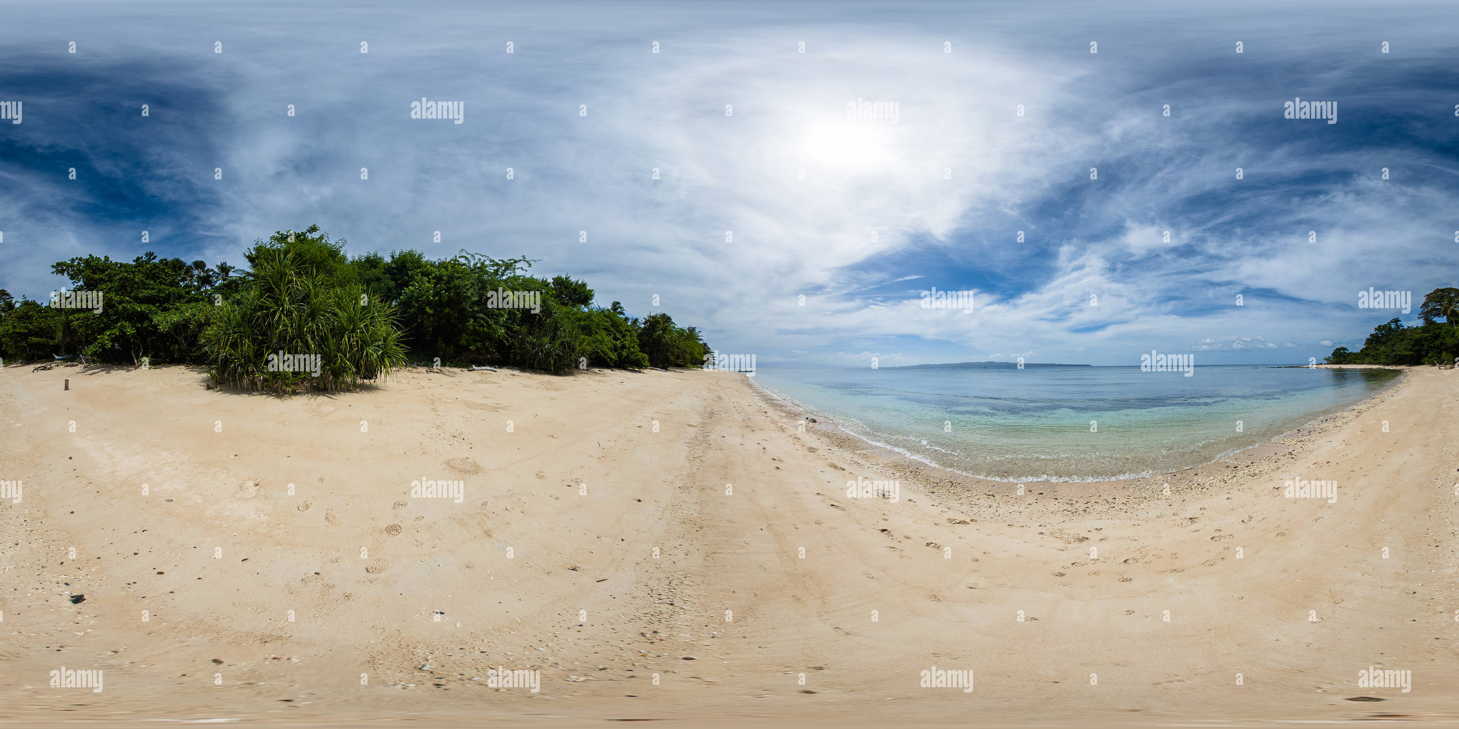 360° view of Sandy Beach in Santa Fe, Romblon. Philippines - Alamy