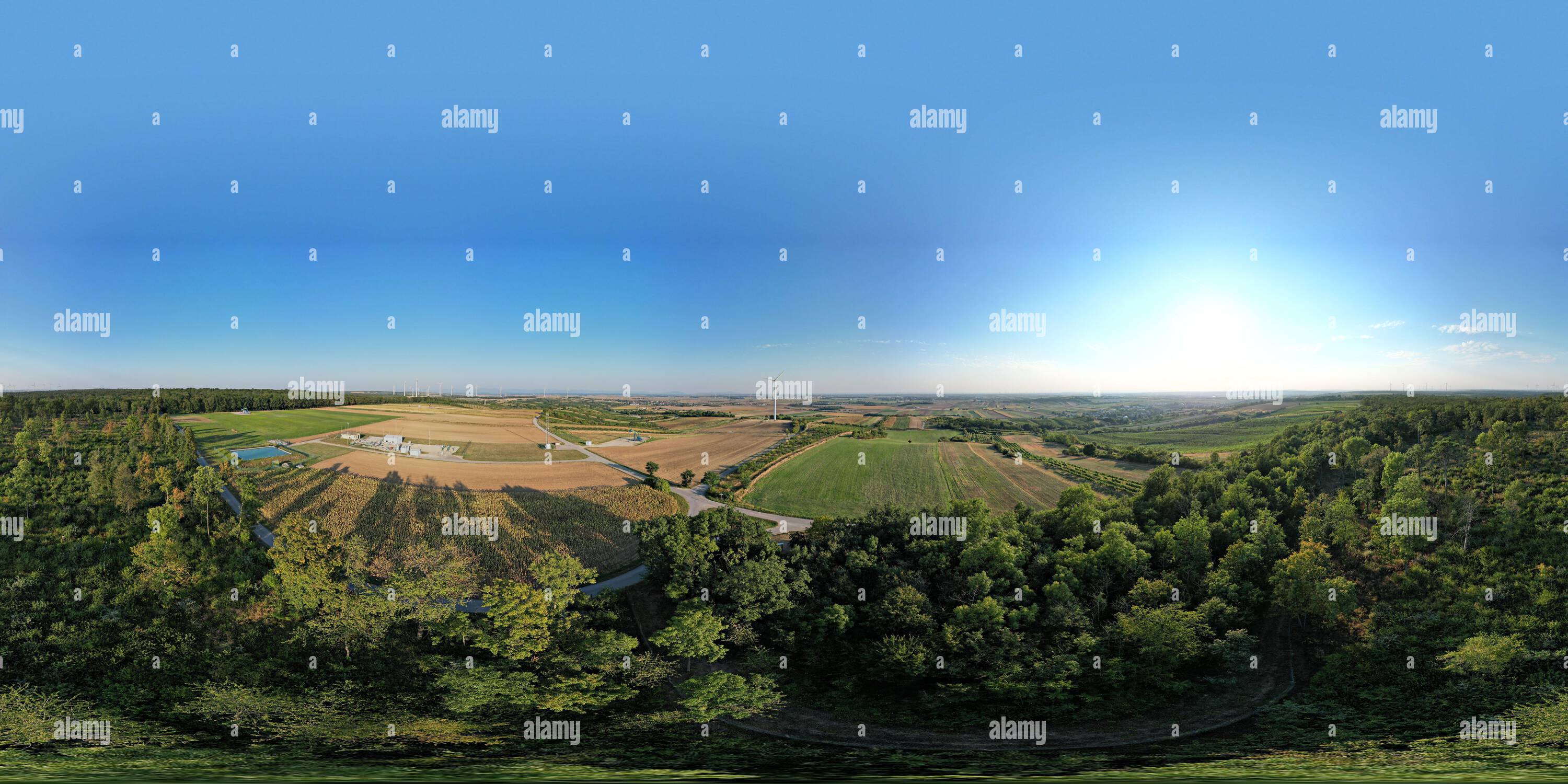 360 degree panoramic view of Karpatenblick Matzen Raggendorf Bezirk Gänserndorf 360 Grad