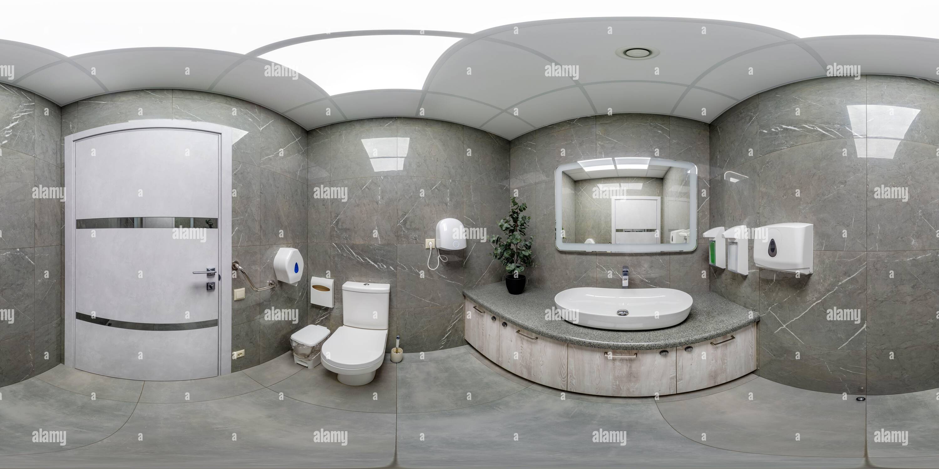 360° view of seamless 360 hdri panorama in interior of expensive ...