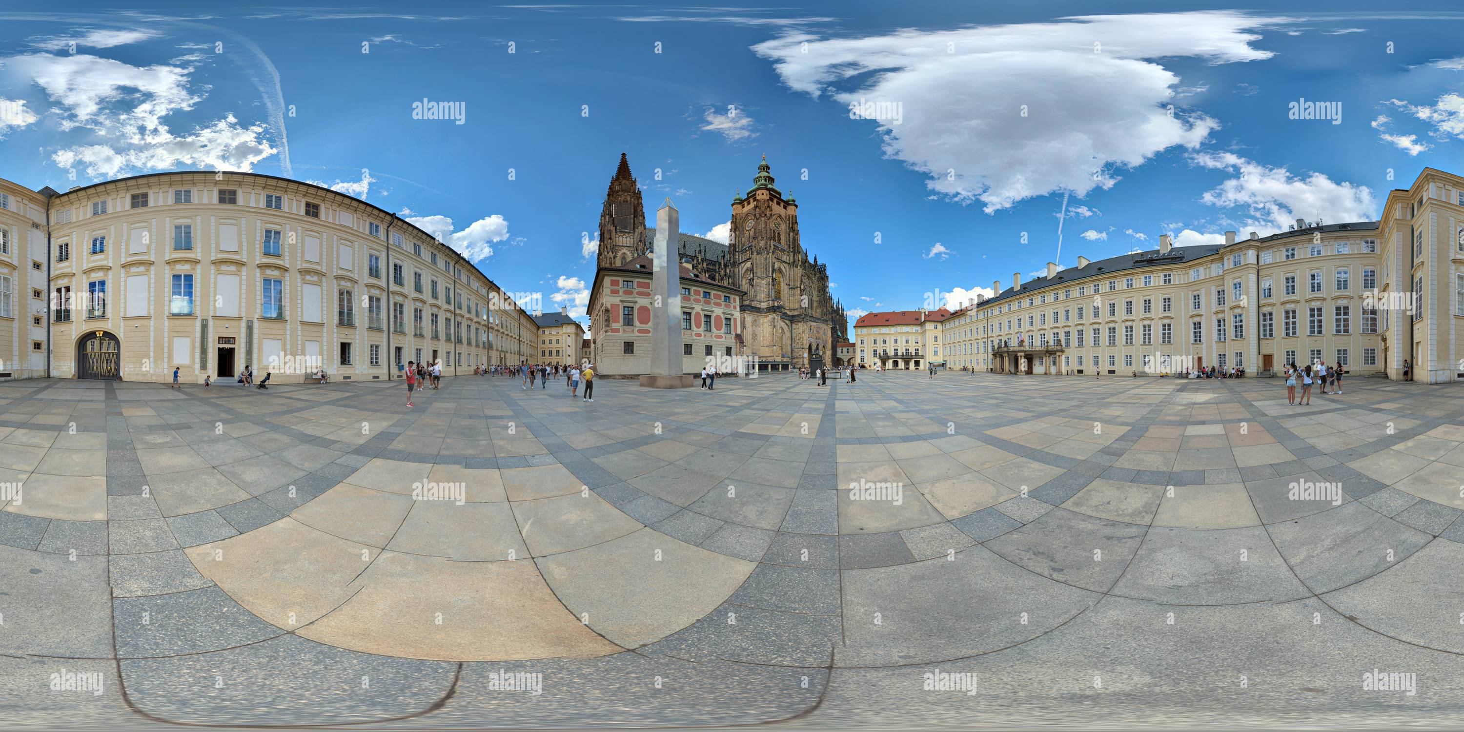 360 degree panoramic view of Prazhskiy Grad