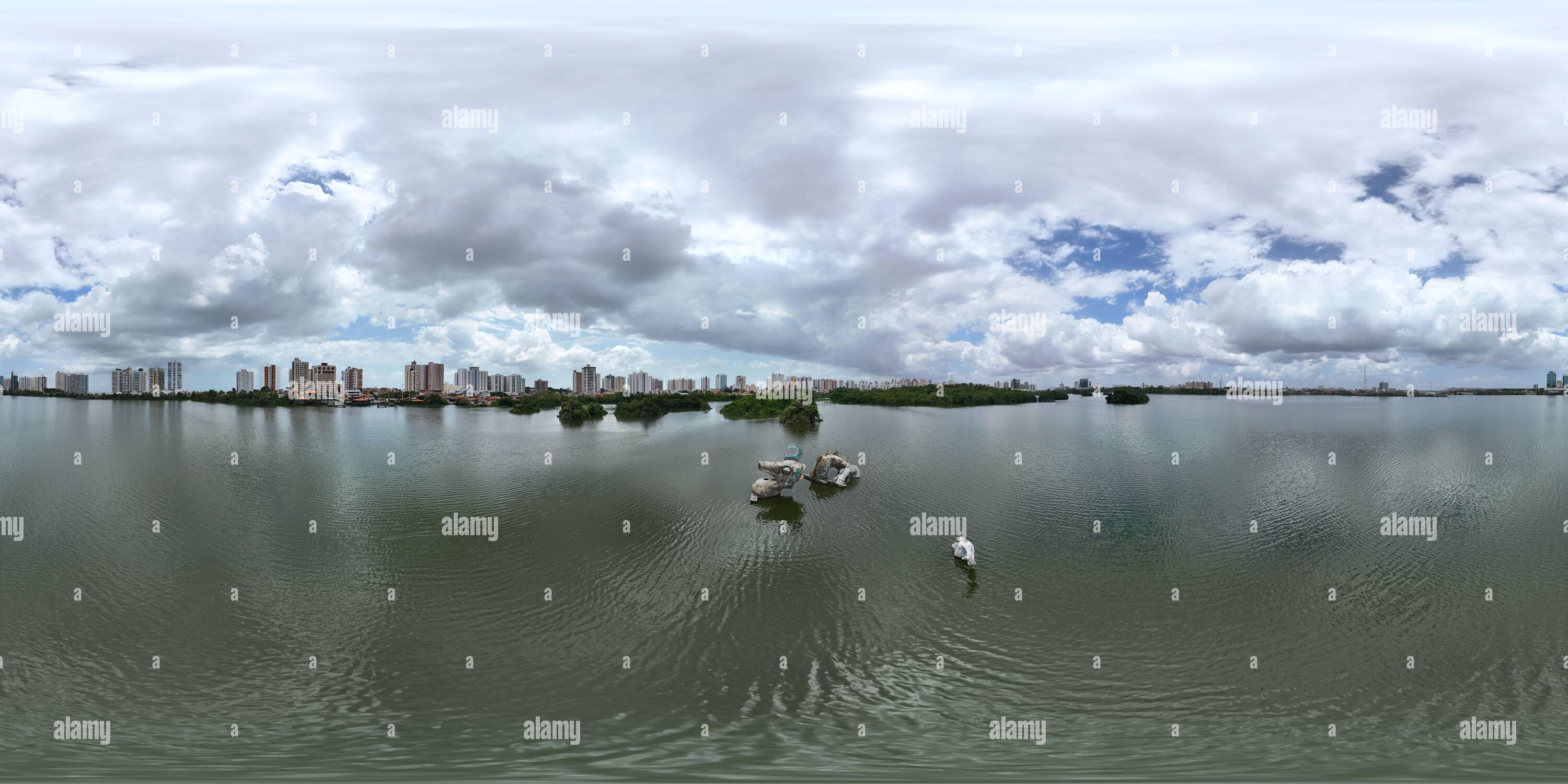 360° view of 360 aerial photo taken with drone of Escultura de Serpente ...