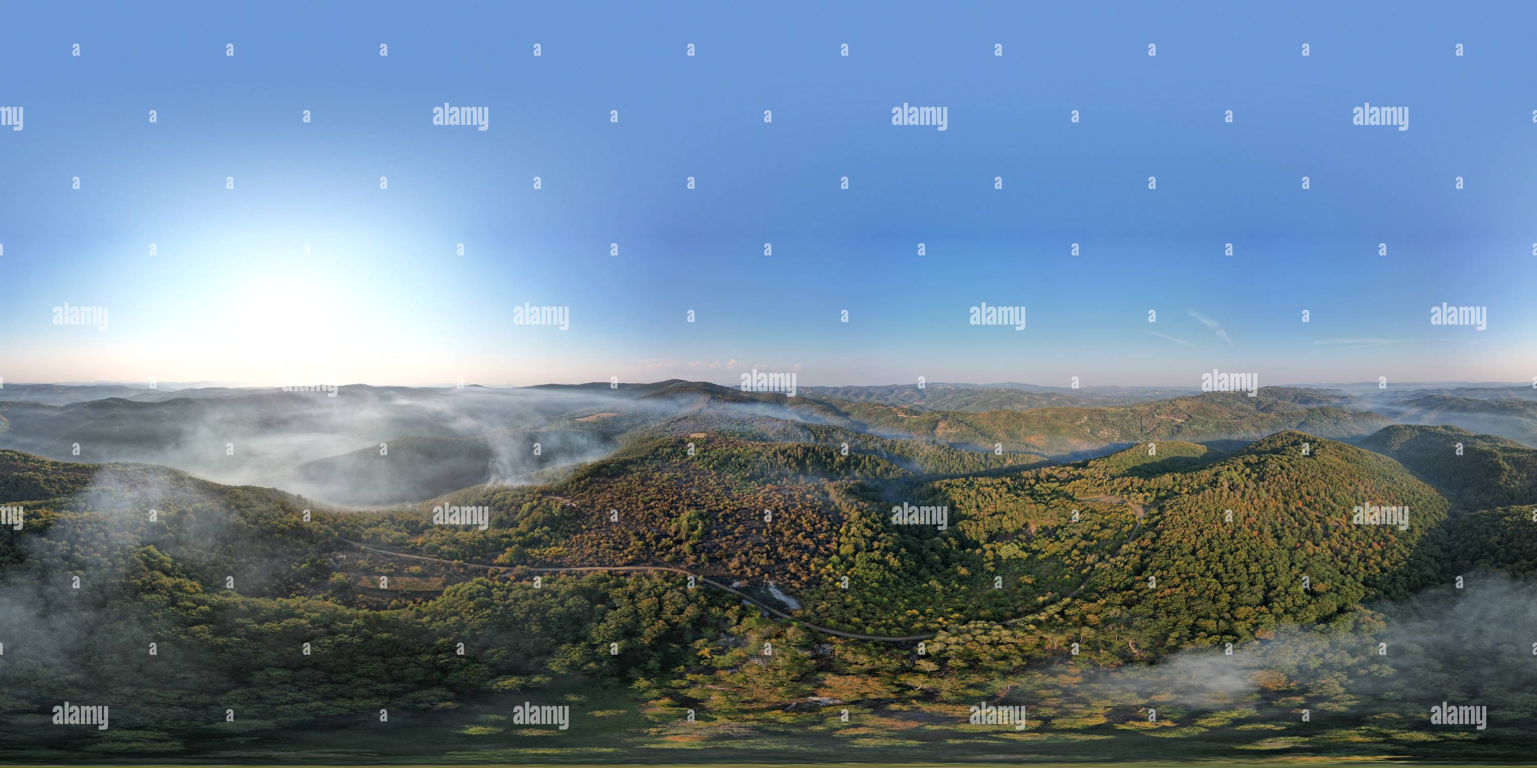 360 degree panoramic view of Kučevo otišao Požarevac ima otvoreni plamen