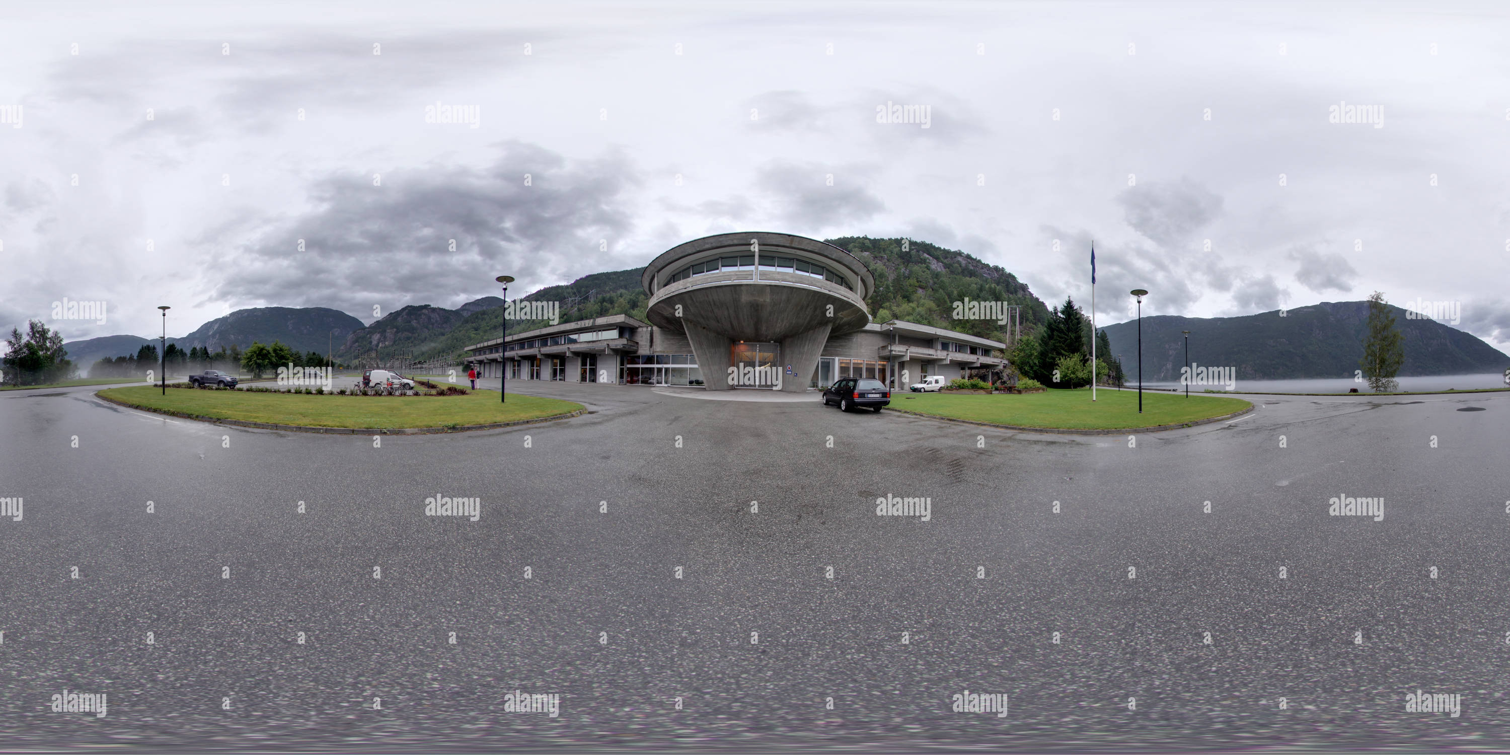 360° view of The control building of the Røldal-Suldal hydropower ...