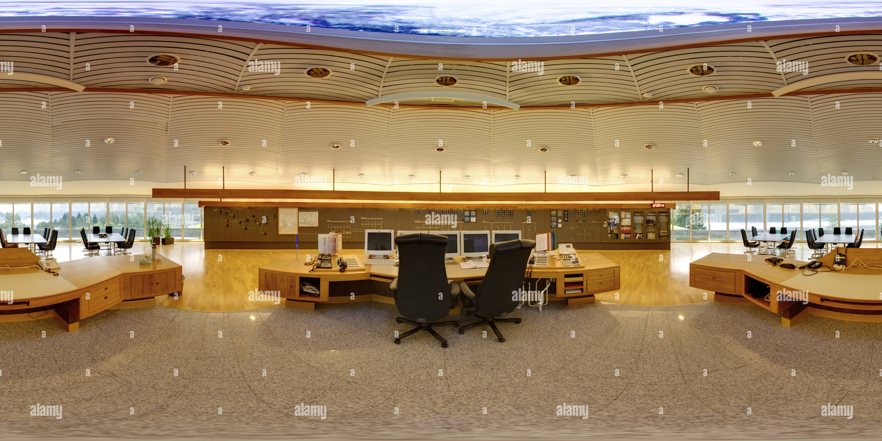 360° view of Inside of the control building of the Røldal-Suldal ...
