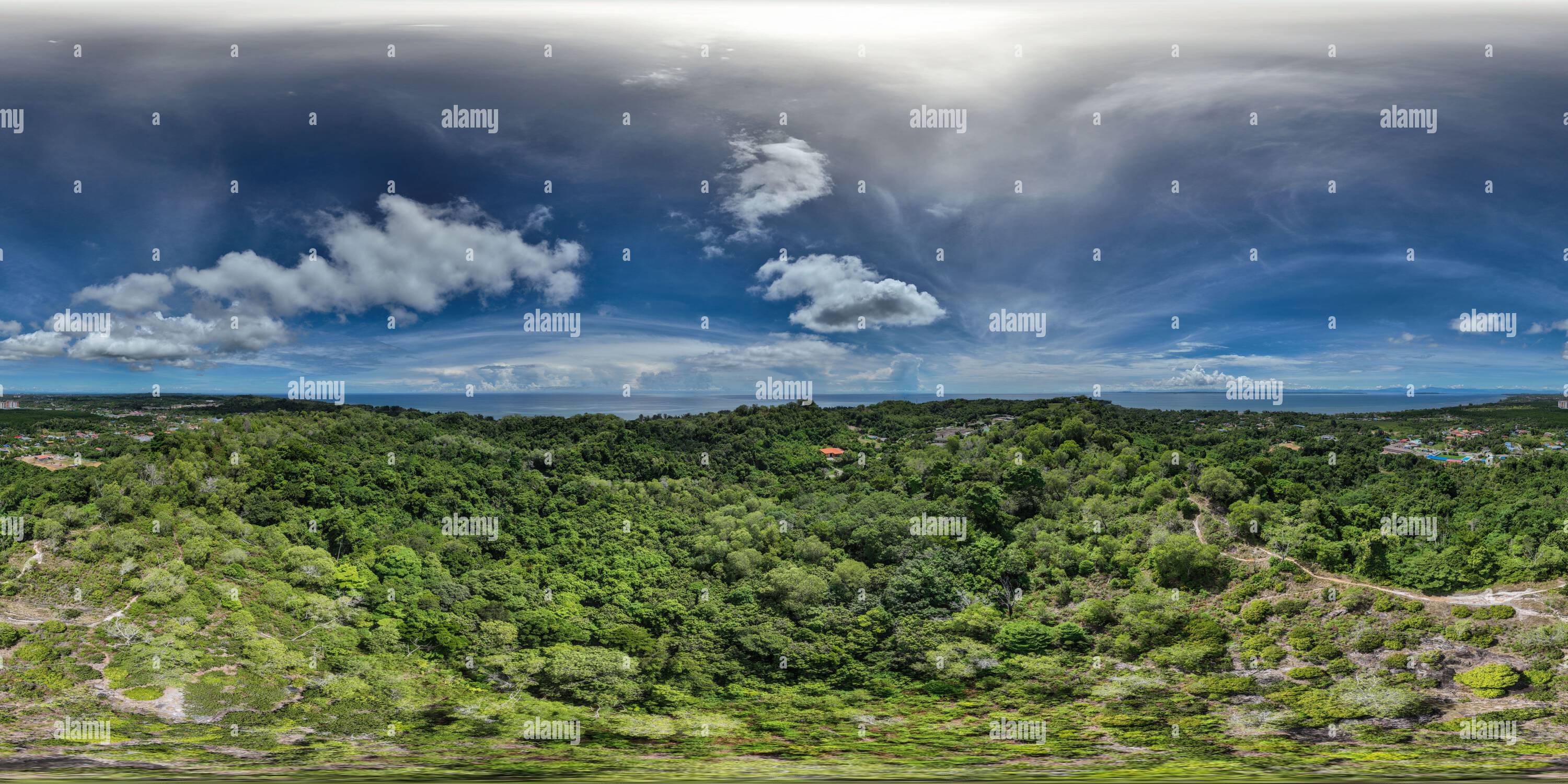 Wide aerial panorama lush green hi-res stock photography and images - Alamy