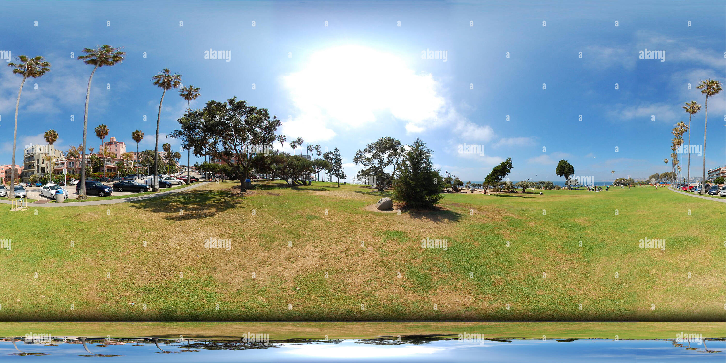 360 degree panoramic view of Ellen Browning Scripps Park, La Valencia View