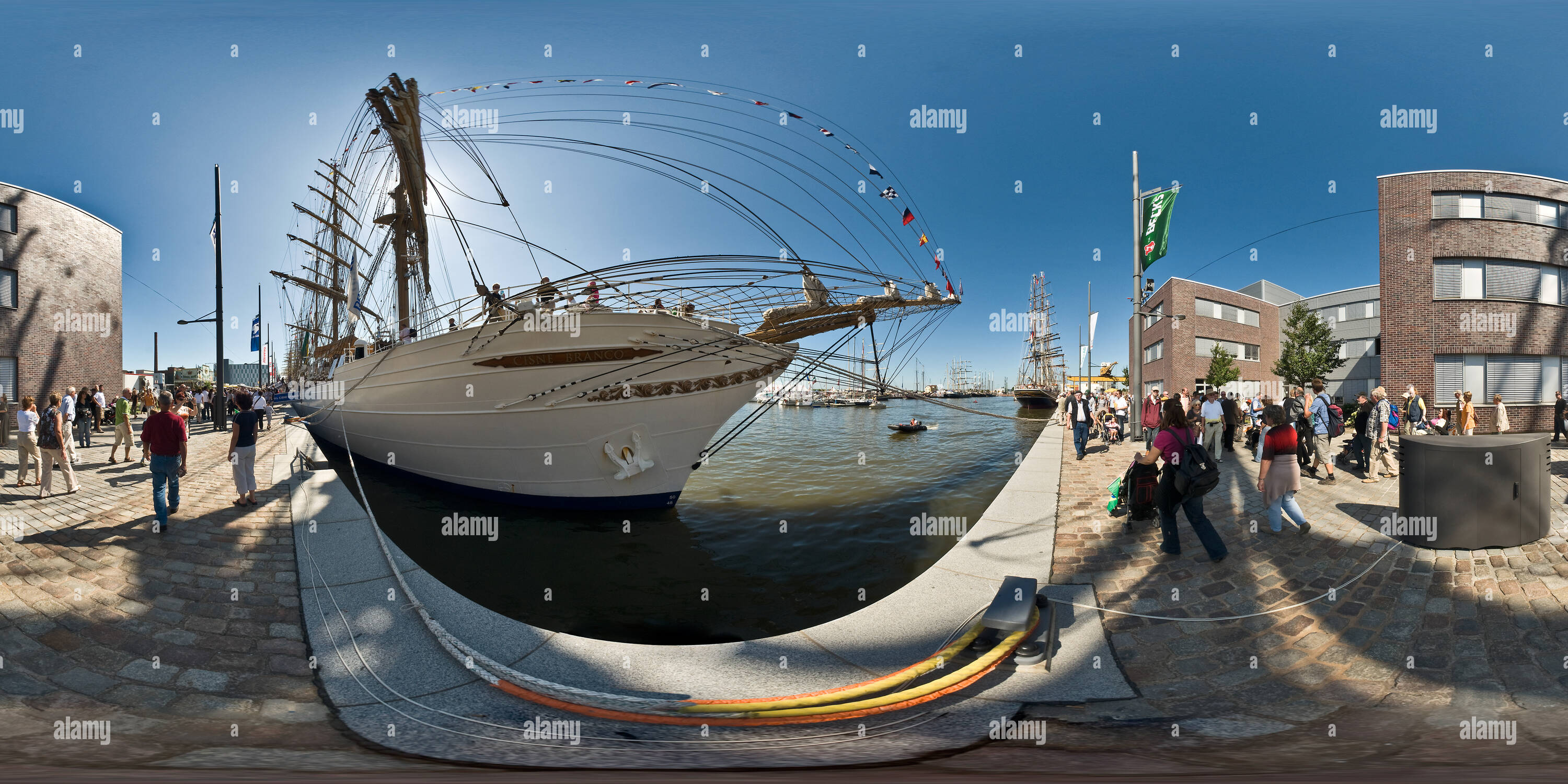 360 degree panoramic view of (Little) Sail 2008 in Bremerhaven