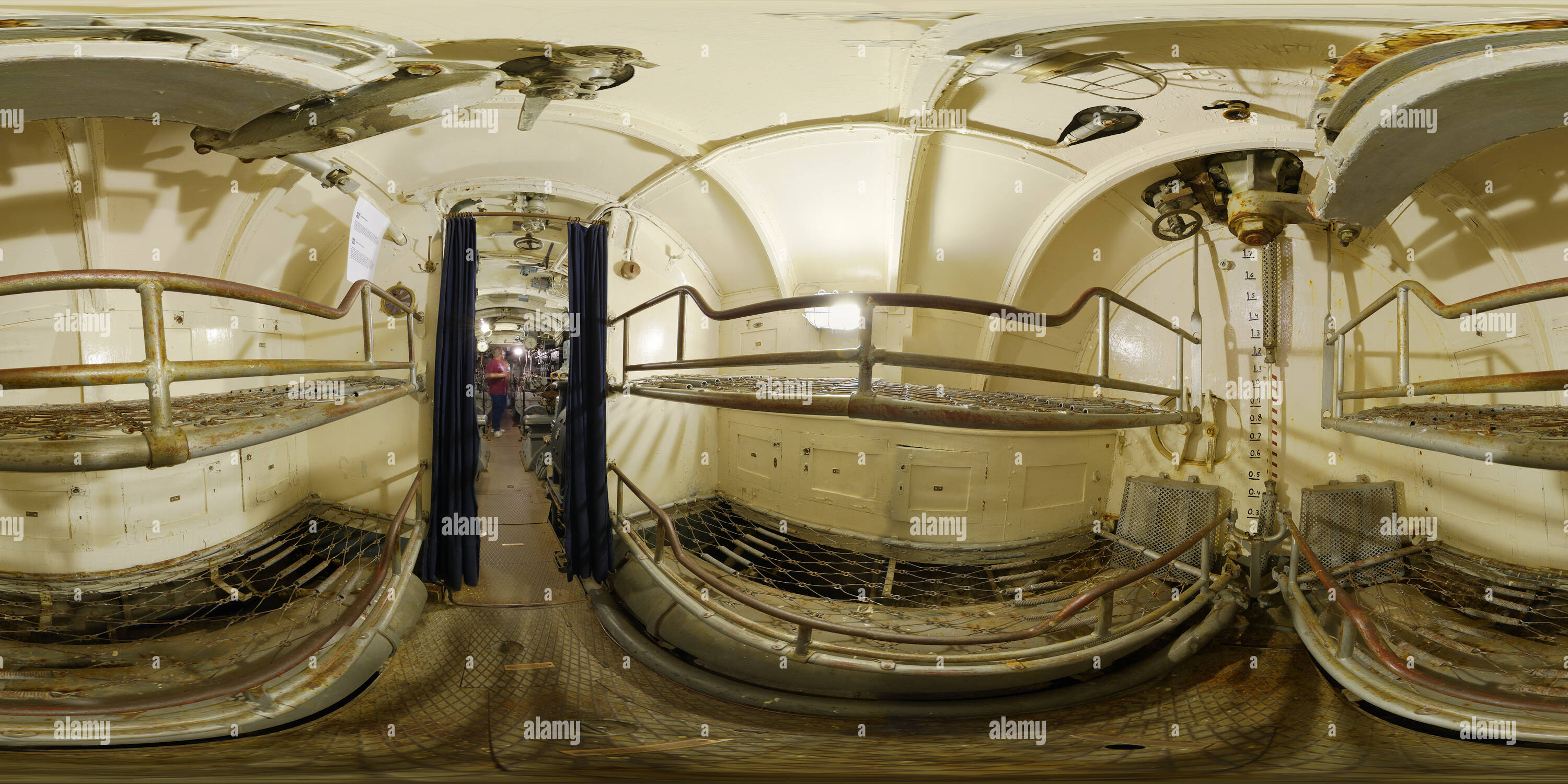 360° view of WWii Submarine Bedroom Alamy
