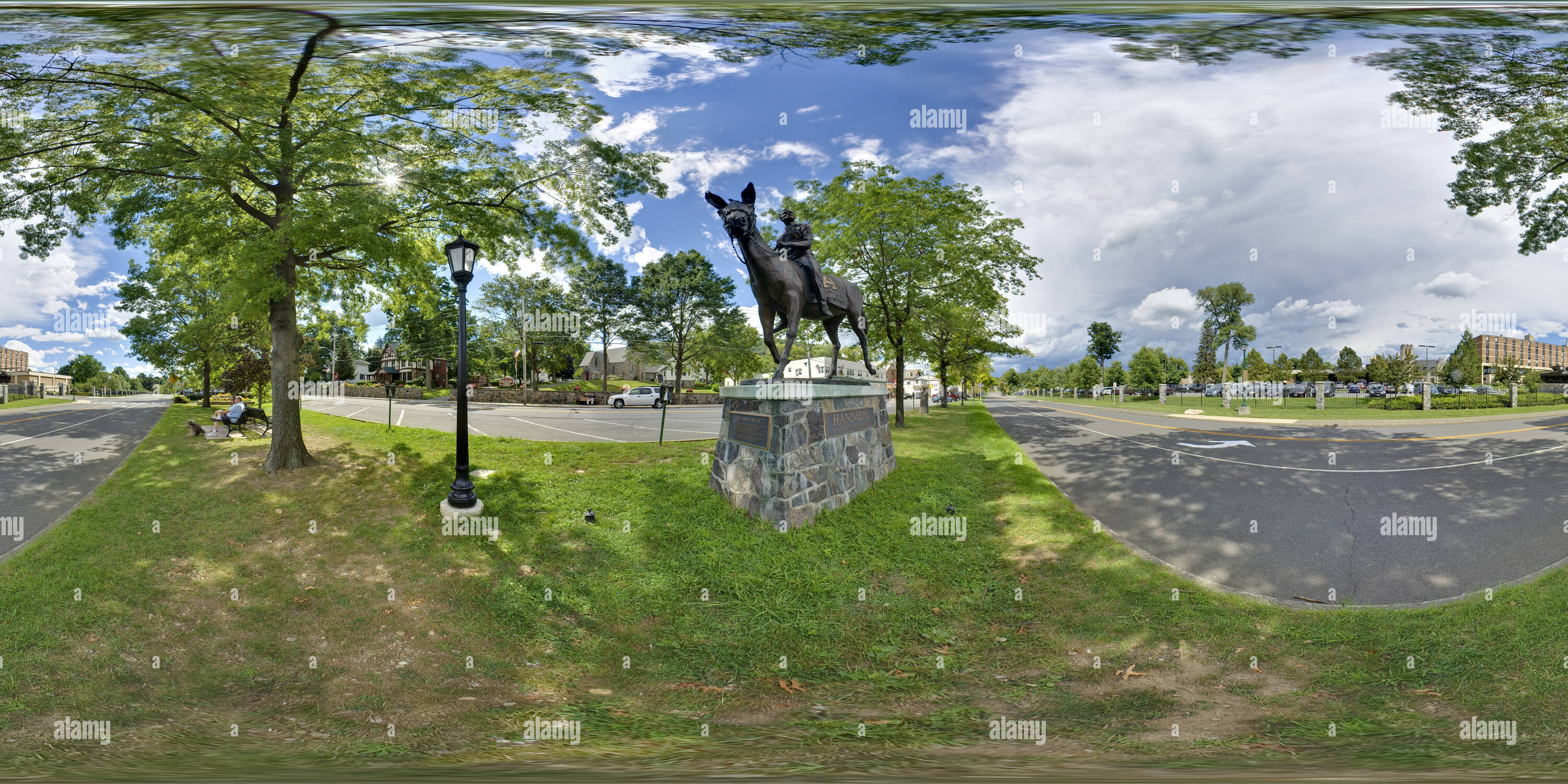 360 degree panoramic view of The Army Mule Statue