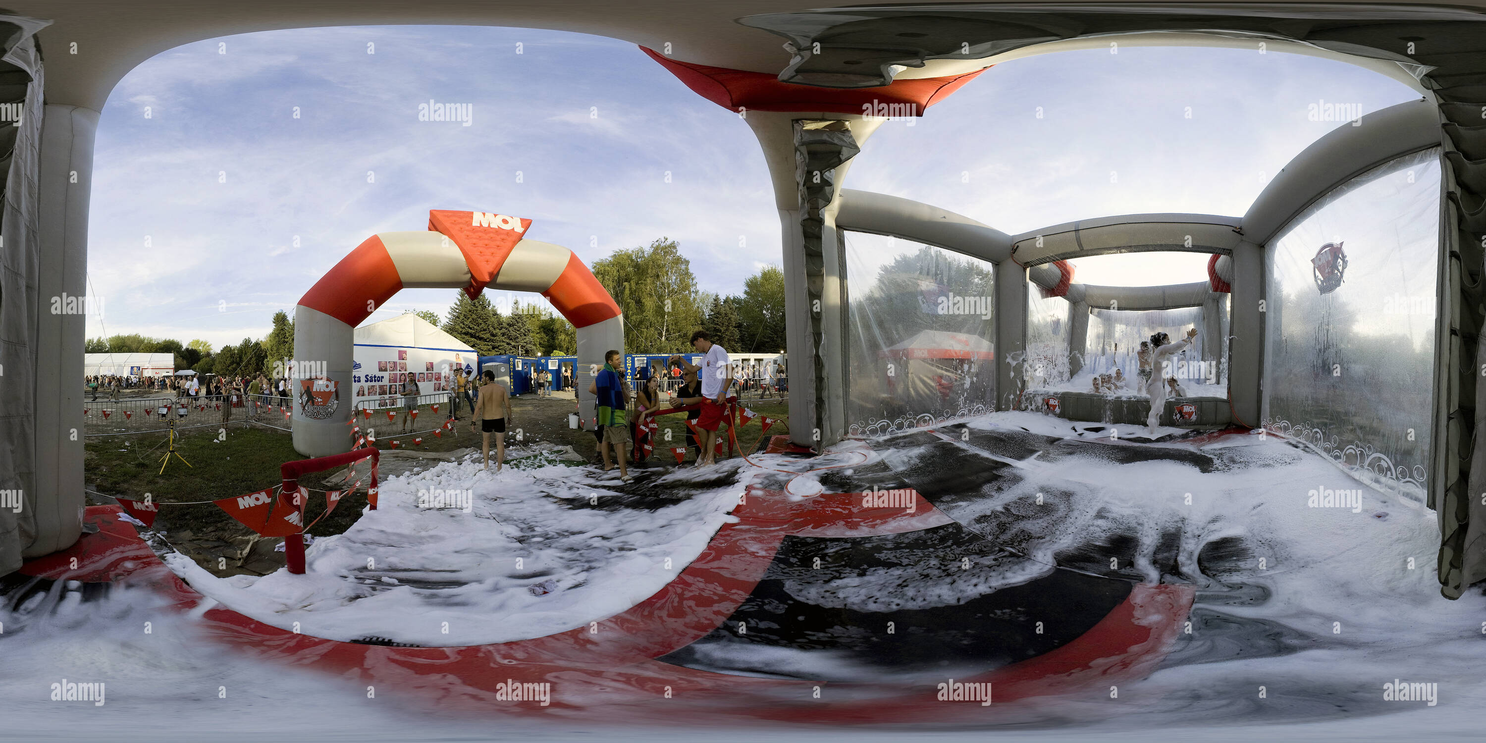 360 degree panoramic view of Sziget Festival 2007